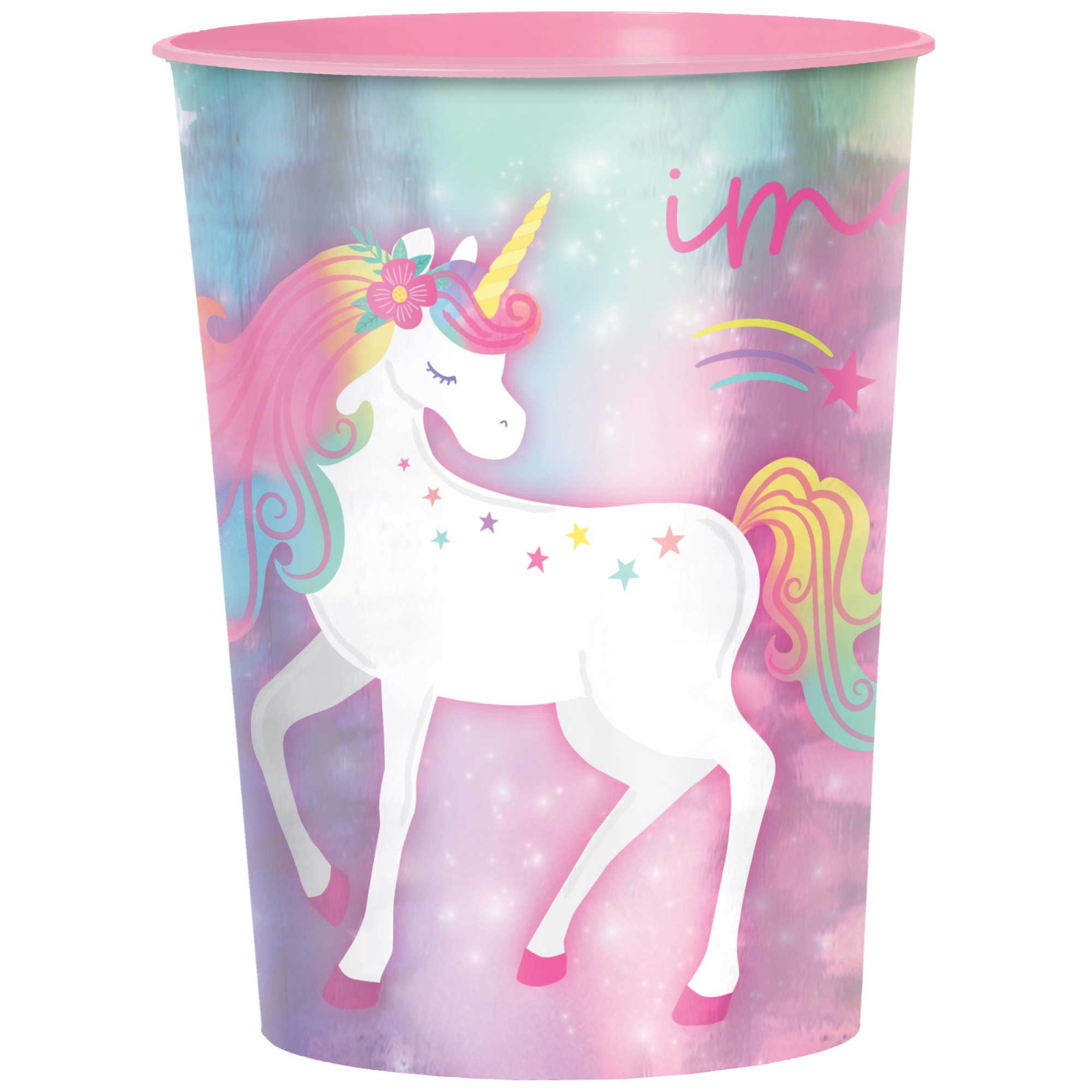 Enchanted Unicorn Large Plastic Cup