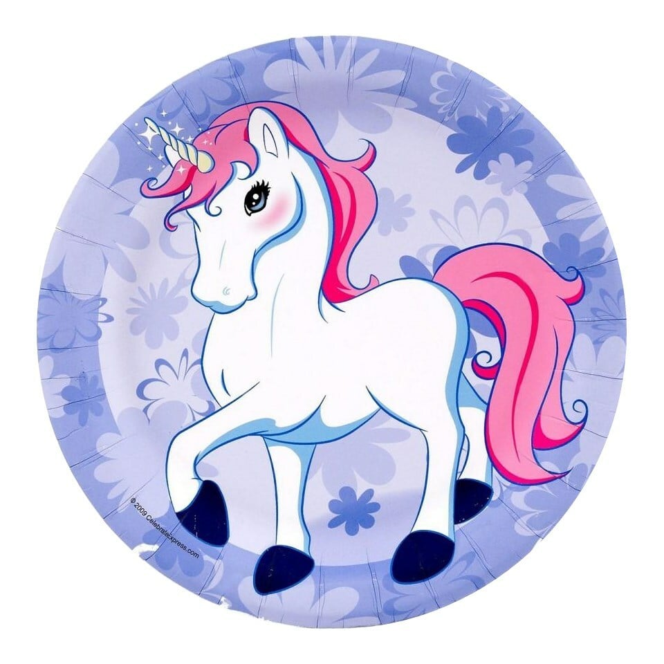 Enchanted Unicorn Small Paper Plates (Pack of 8)