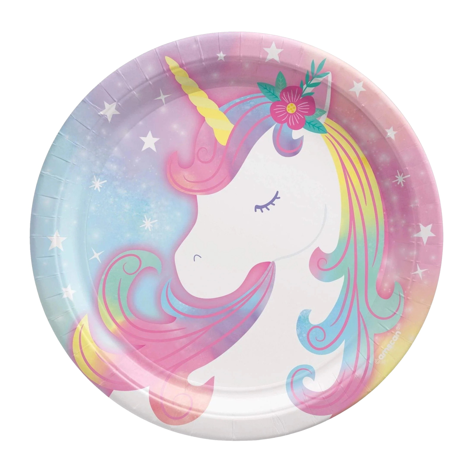 Enchanted Unicorn Small Paper Plates (Pack of 8)