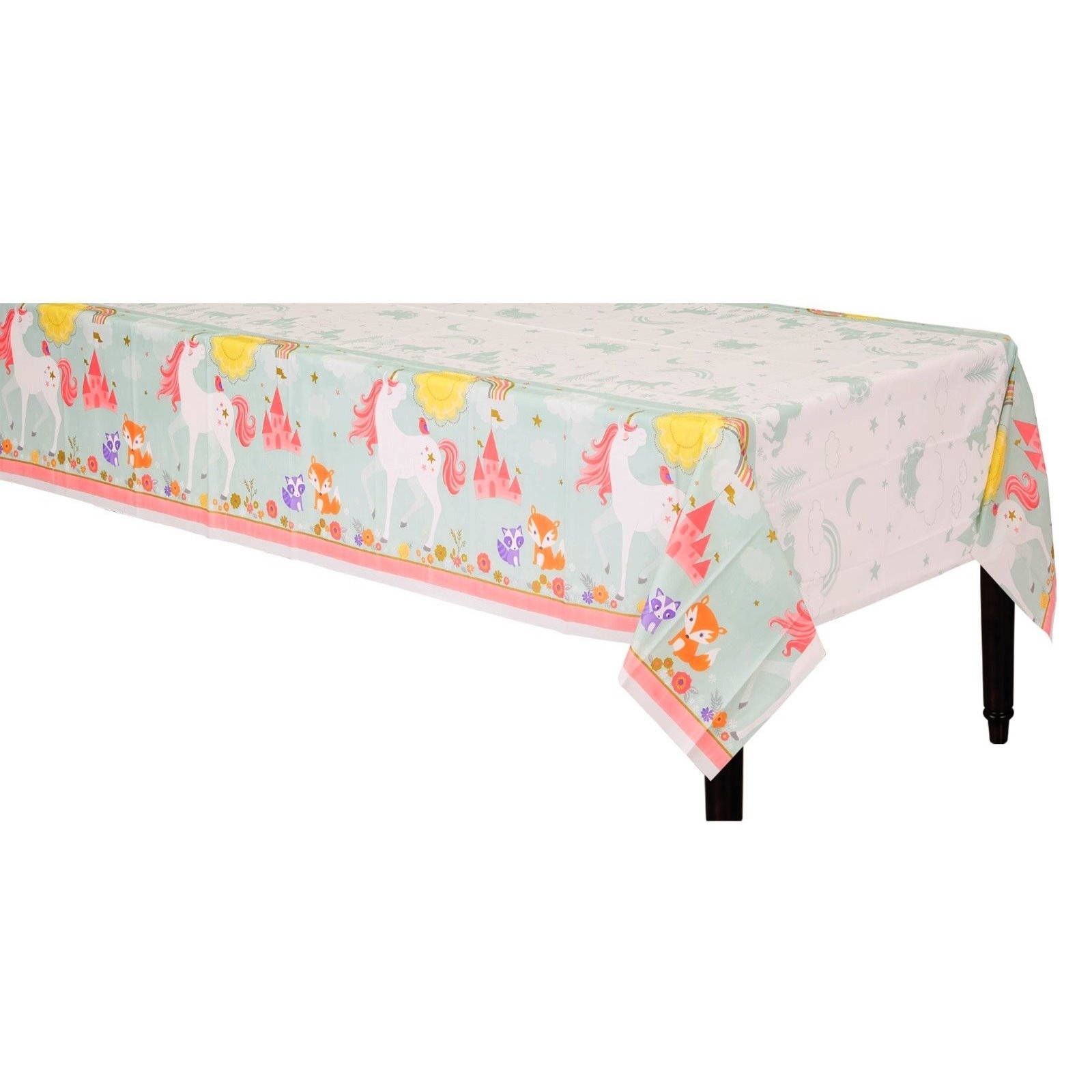 Magical Unicorn Plastic Tablecloth