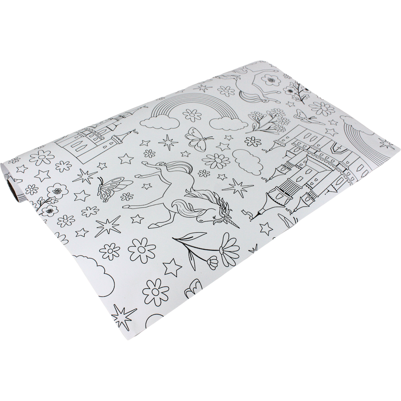Mystical Unicorn Colour In Paper Table Runner 1.8m