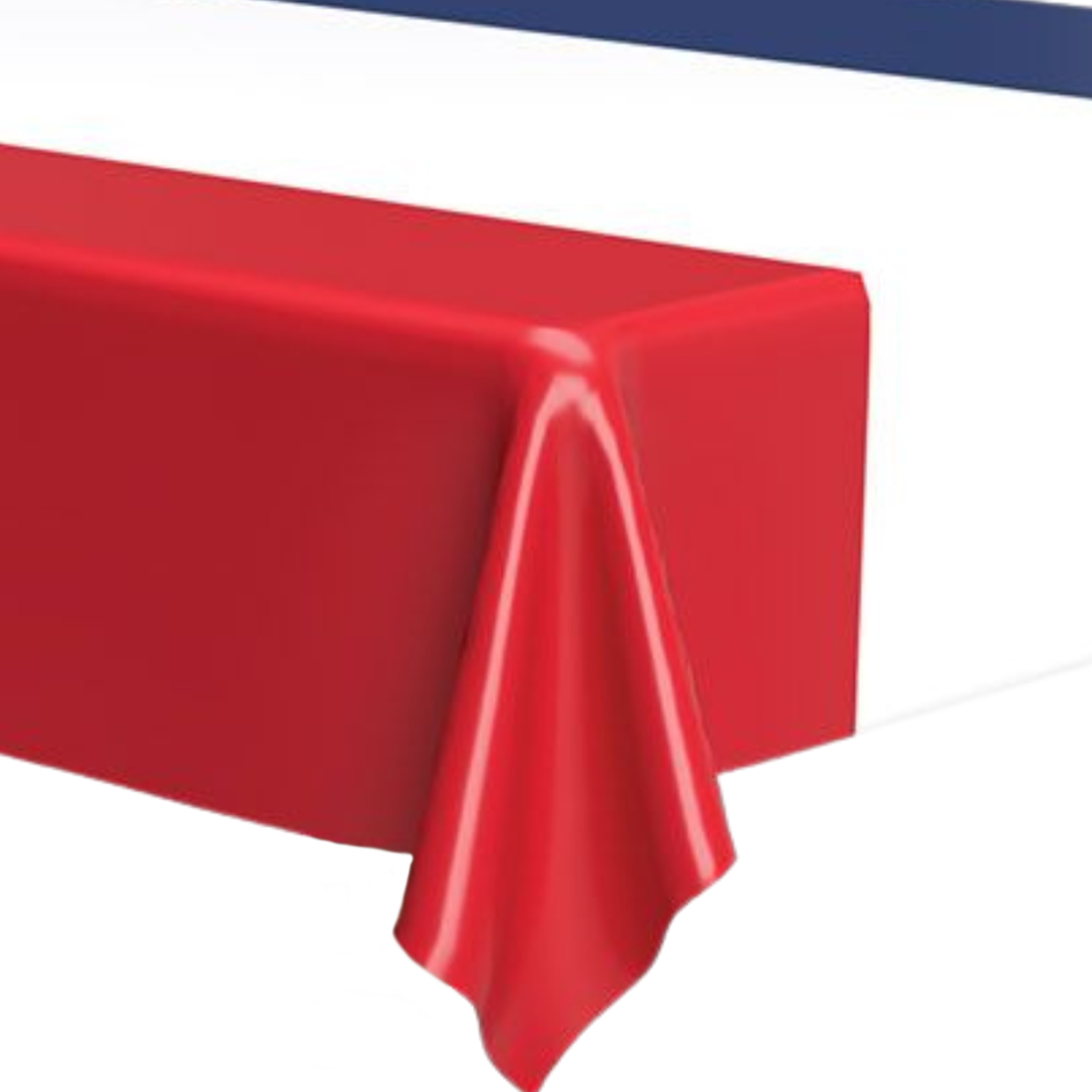 Patriotic Red White And Blue Plastic Tablecloth 