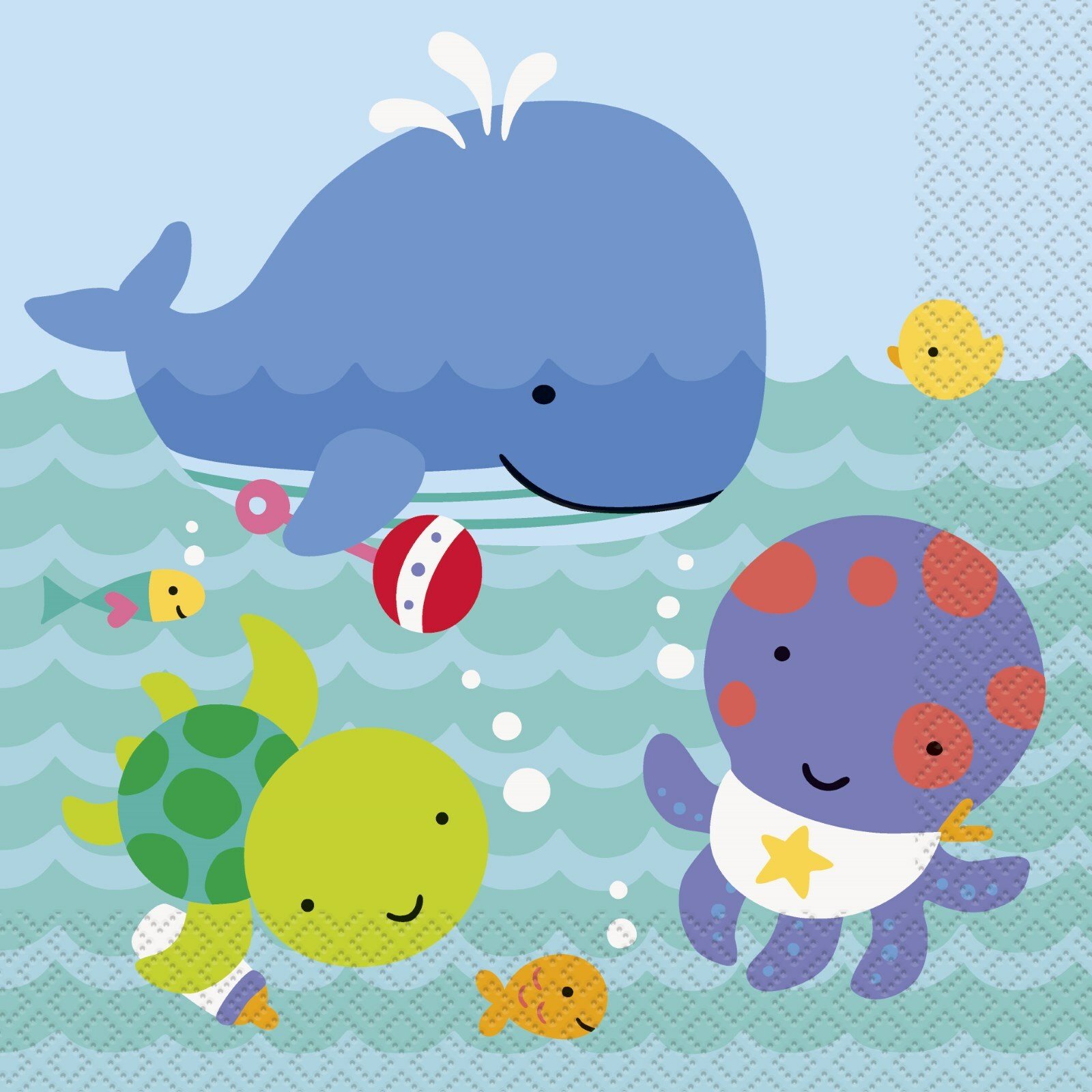 Under the Sea Pals Large Napkins / Serviettes (Pack of 20)