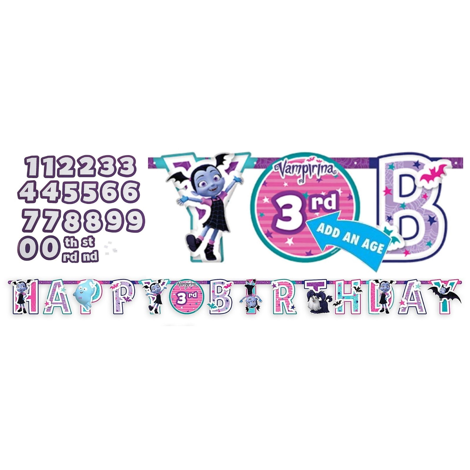 Vampirina Jumbo Add an Age Banner Kit
