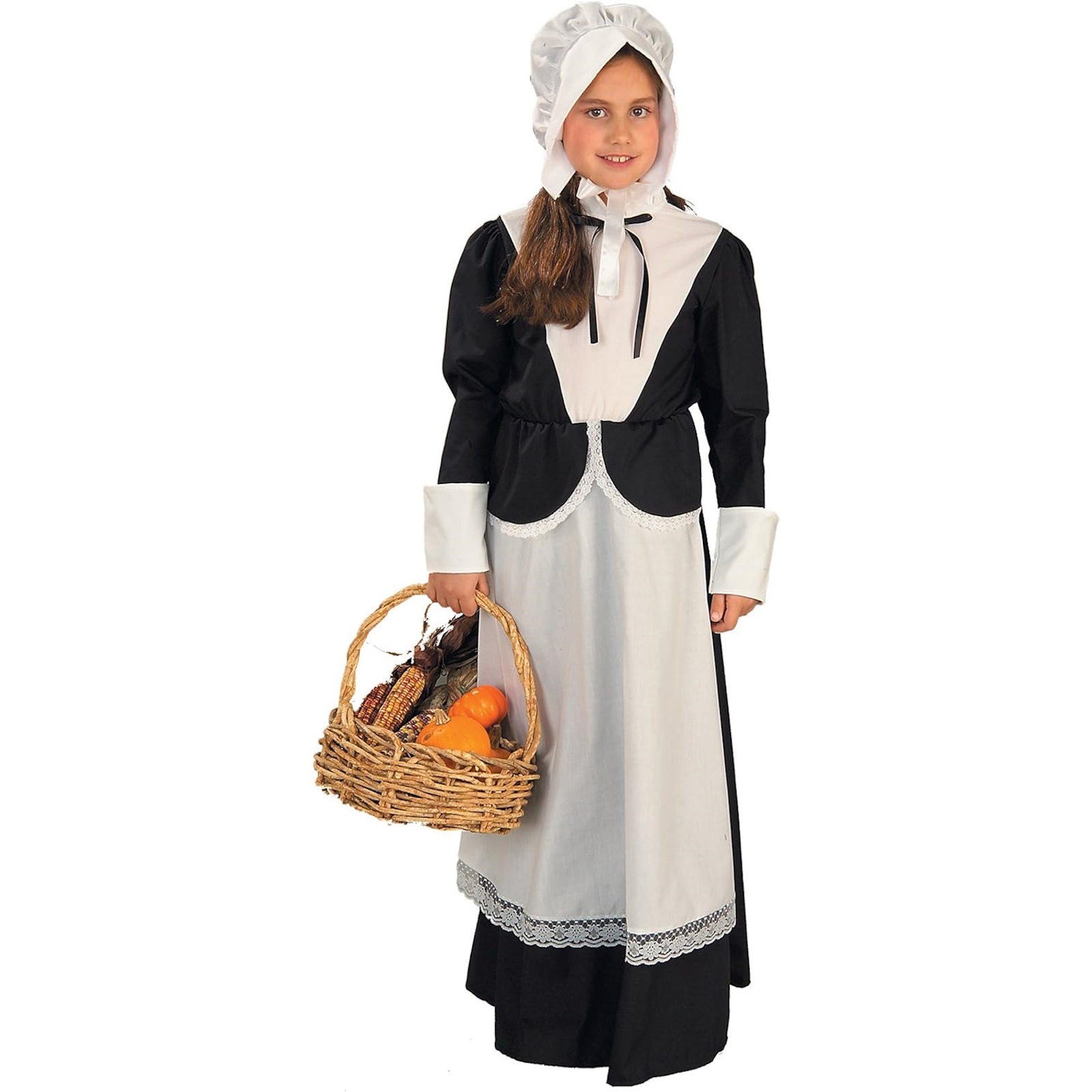 Pilgrim Girl Child Costume Medium