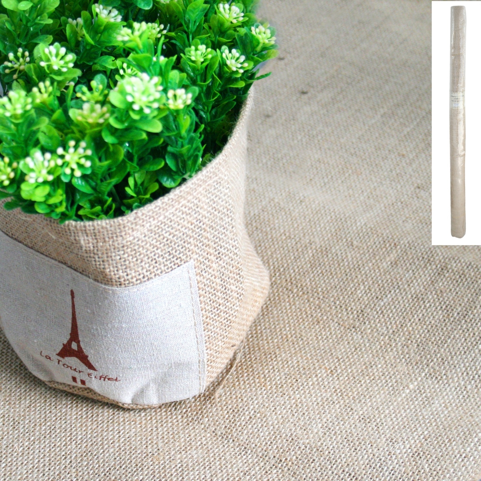 Hessian Table Roll Tablecloth
