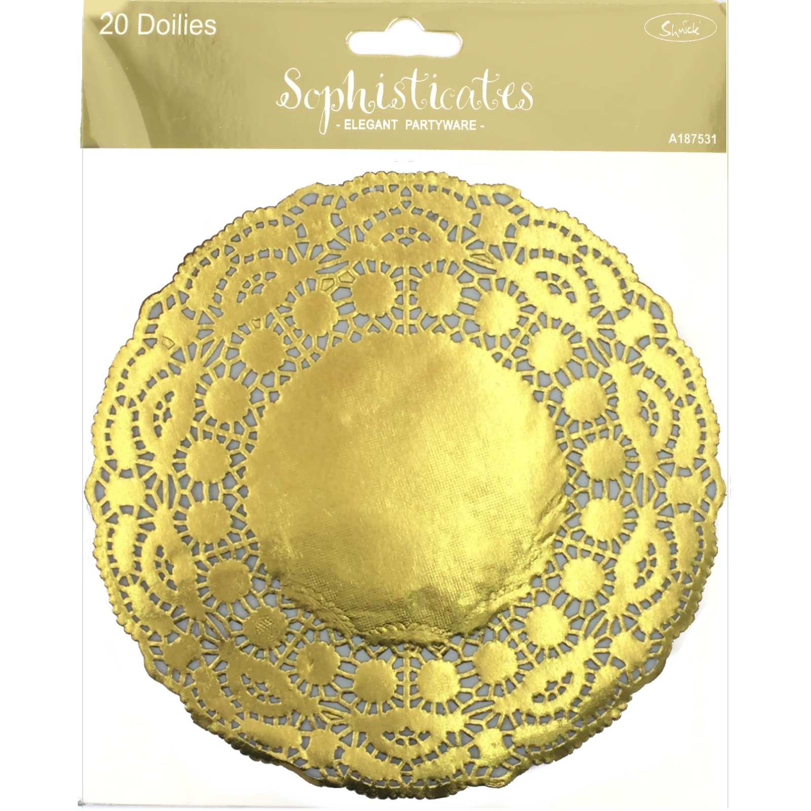 Small Gold Paper Doilies (Pack of 20)