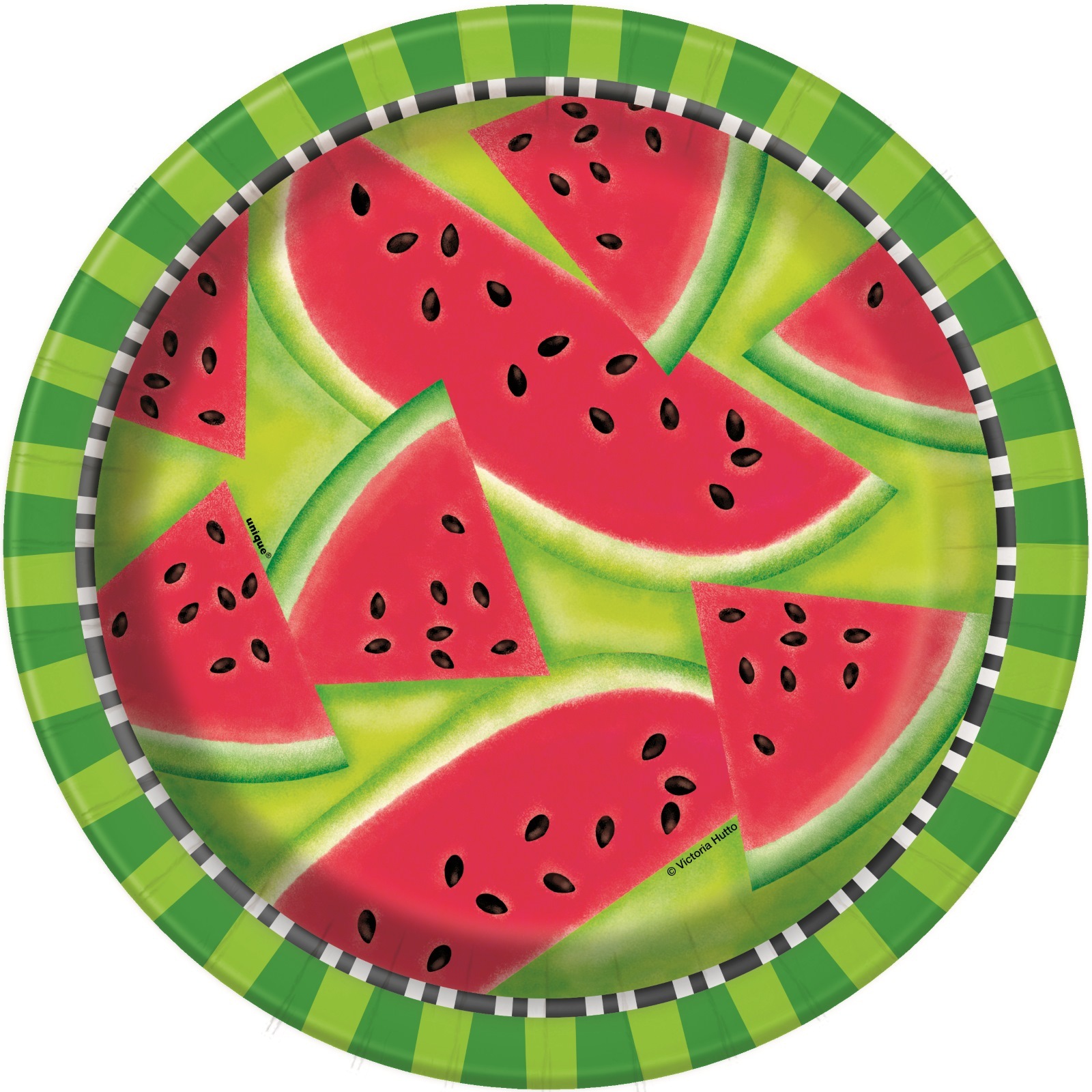 Watermelon Large Paper Plates (Pack of 8)