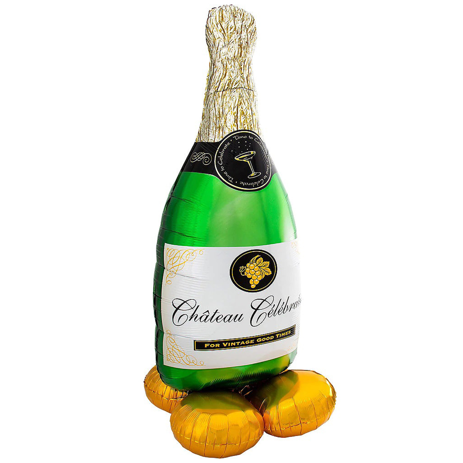 AirLoonz Champagne Bottle Air Fill Balloon 152cm