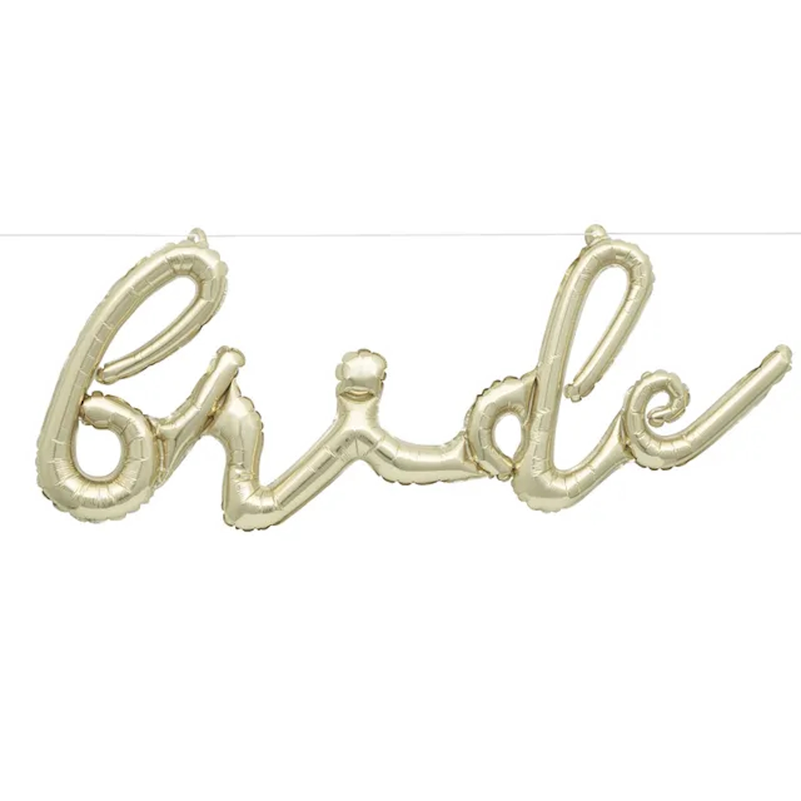Gold Bride Air Fill Foil Balloon Banner 