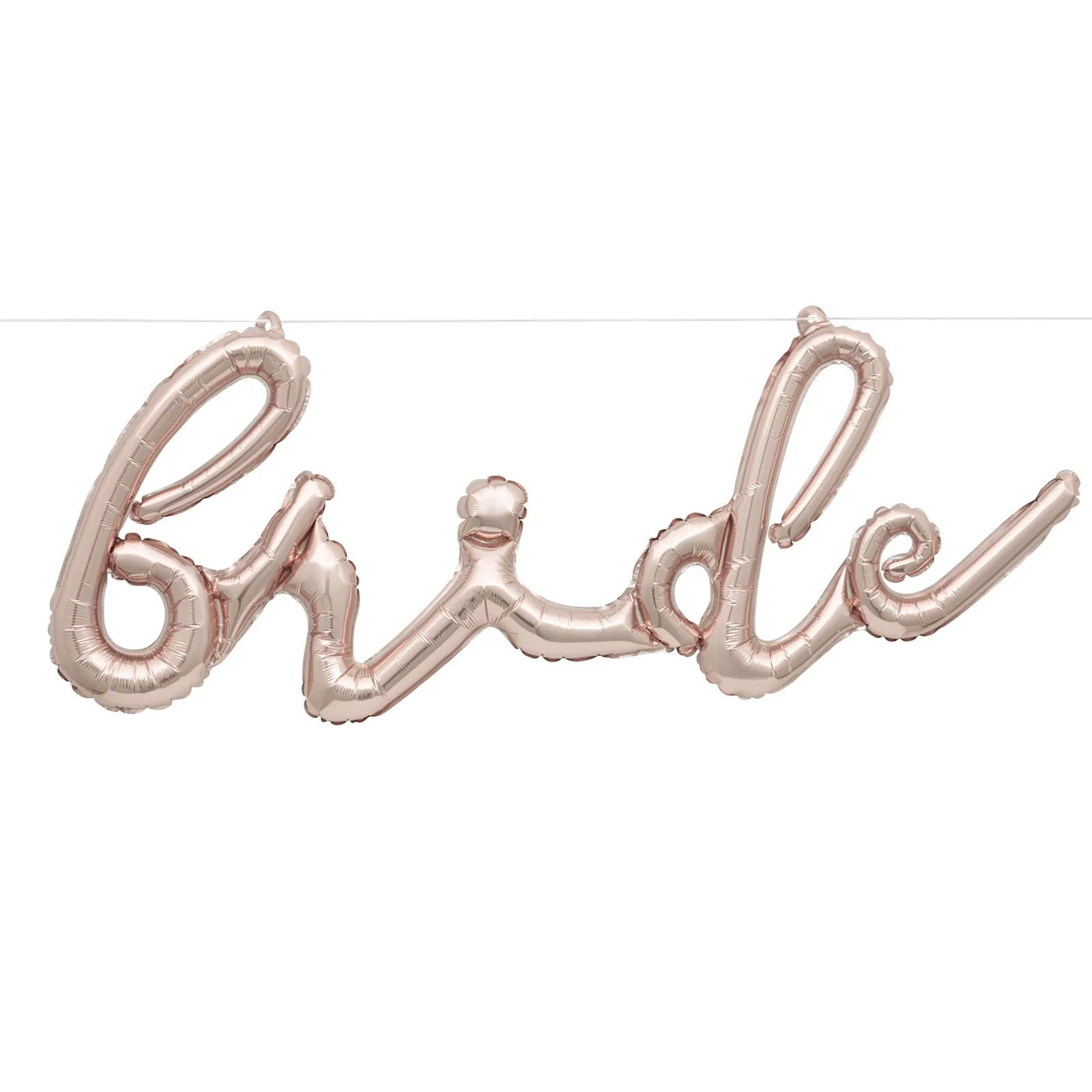 Rose Gold Bride Air Fill Foil Balloon Banner 