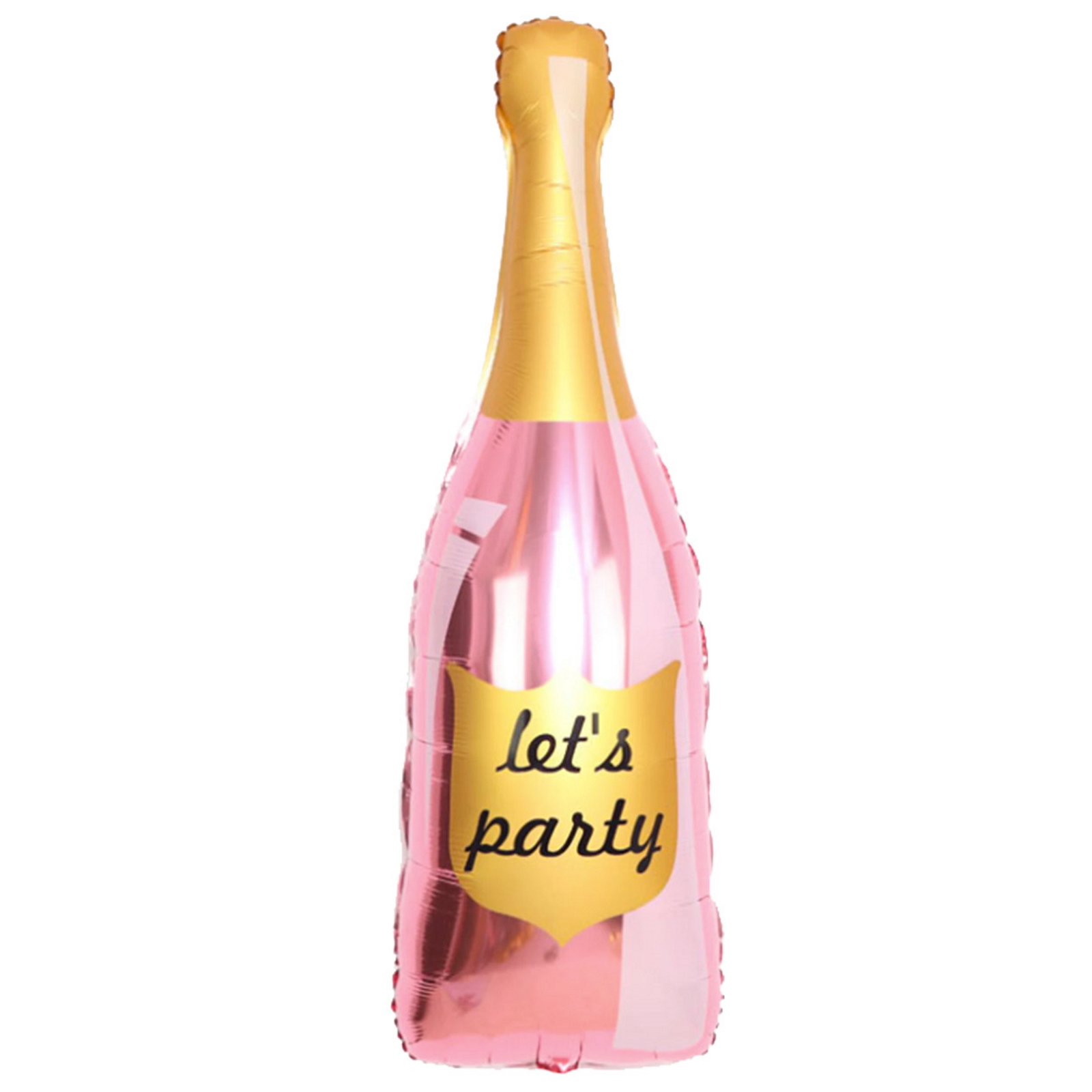 Pink Champagne Bottle Supershape Foil Helium Balloon 106cm 