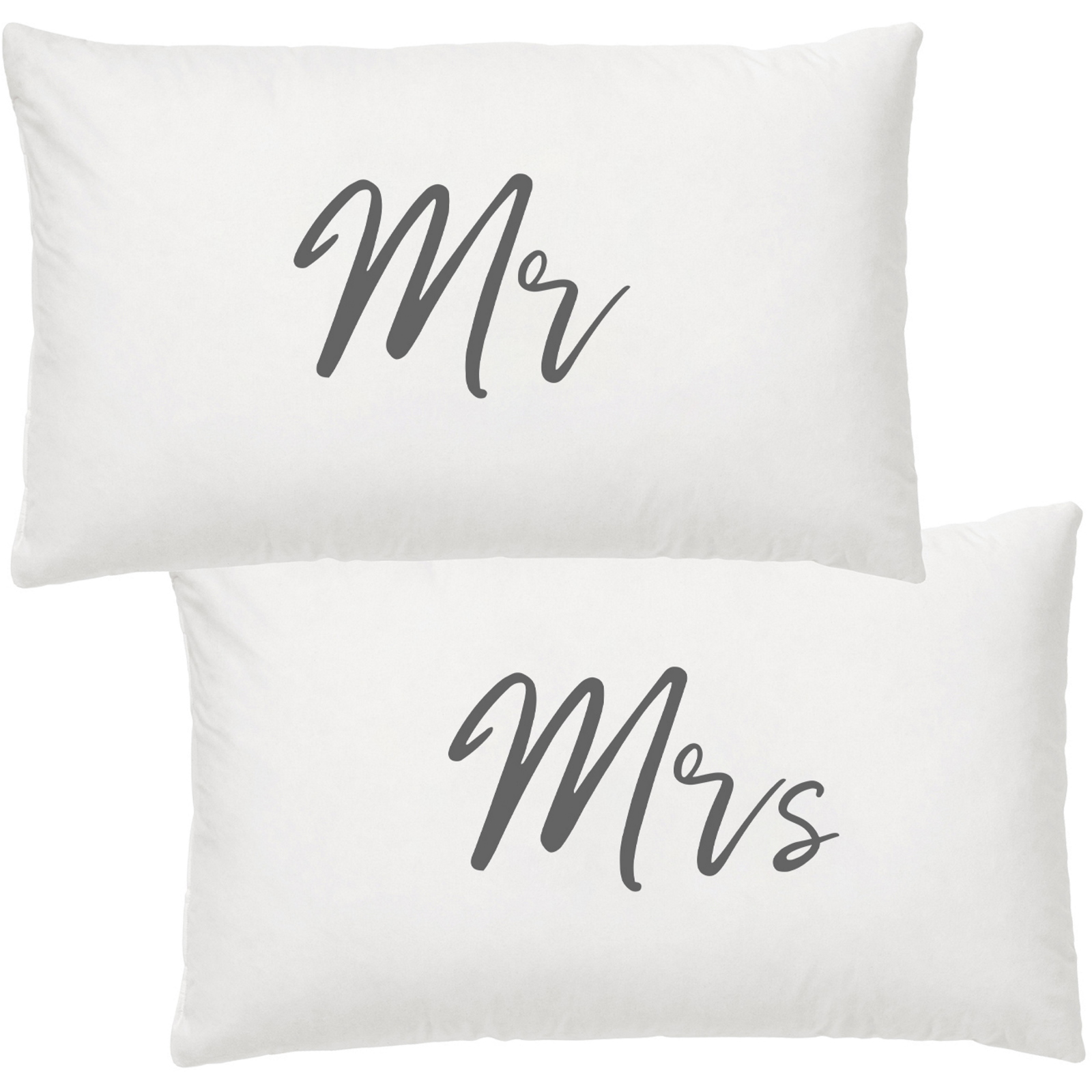 Mr & Mrs Cotton Pillowcase Set