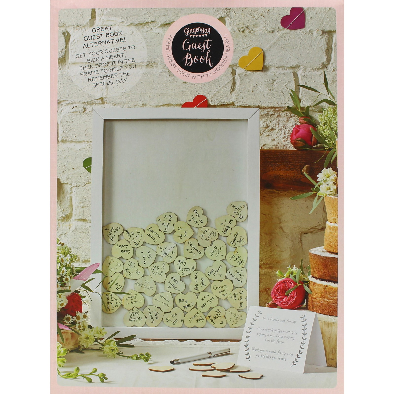 Ginger Ray Boho Drop Top Frame Guest Book Wedding & Engagement