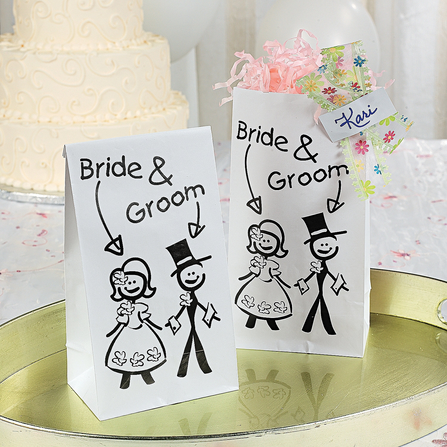 Children's Wedding Paper Favour Bags (Pack of 12)