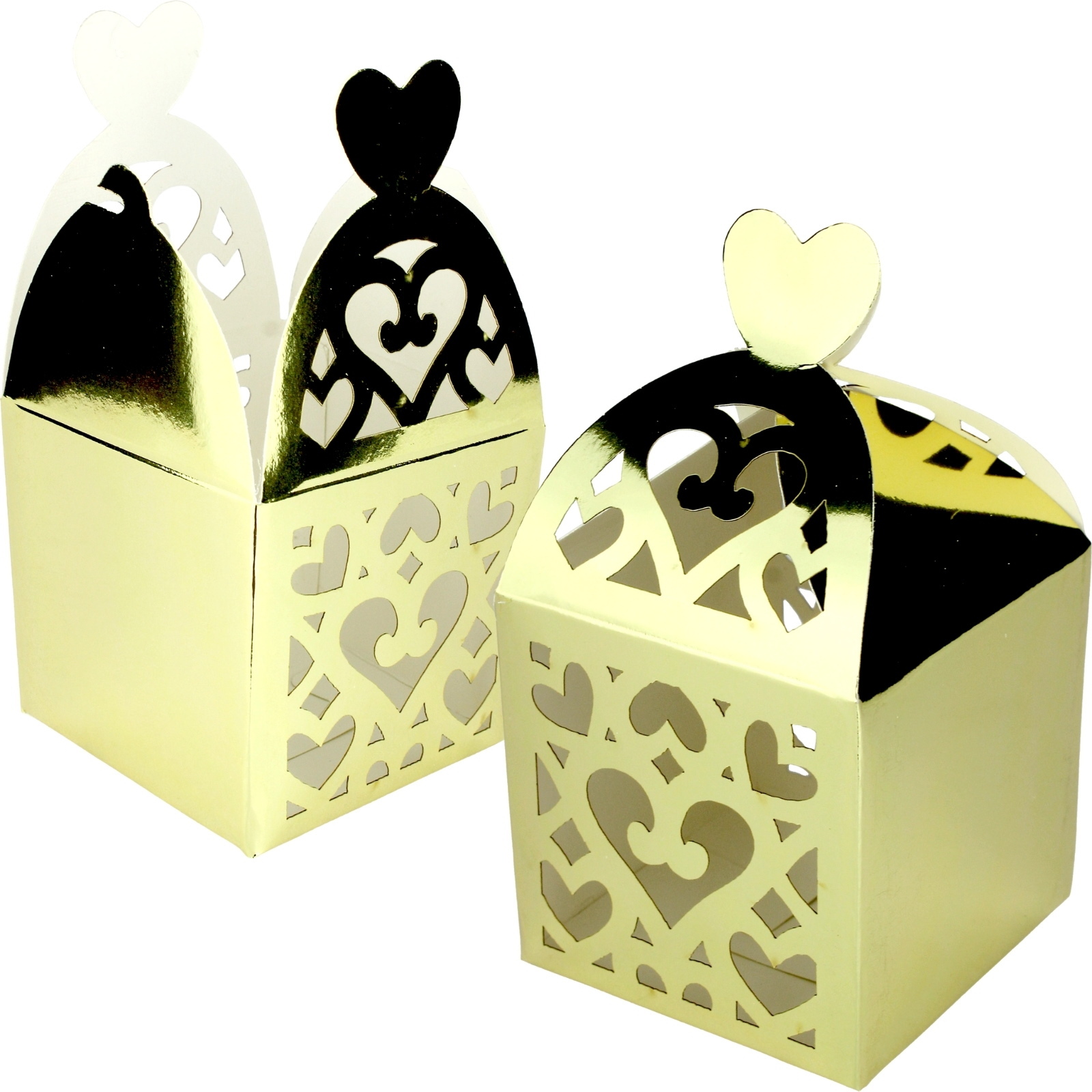 Gold Lantern Paper Lolly/Treat Boxes (Pack of 50)