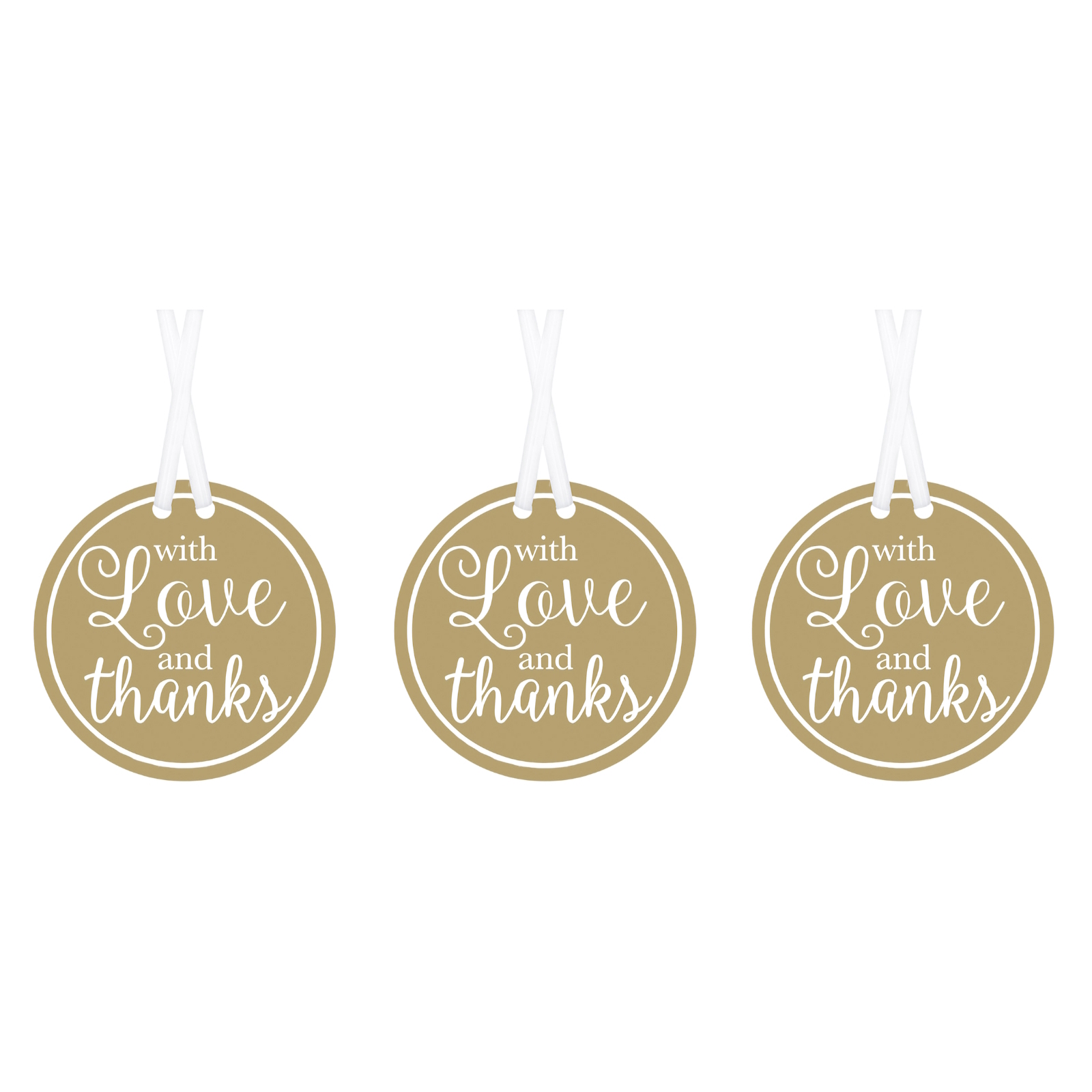With Love and Thanks Gift Tags (Pack of 25)