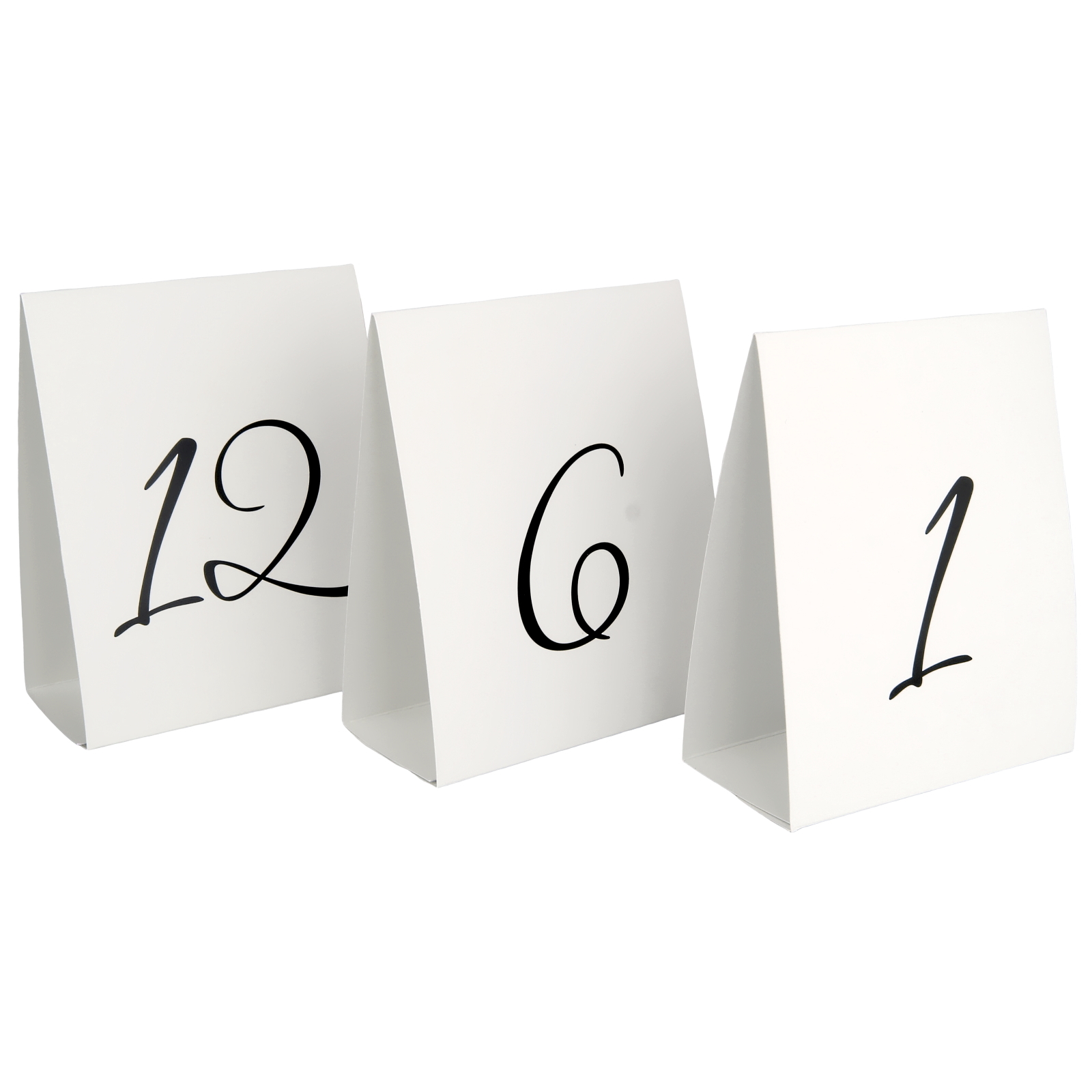 Numbered Table Tent Cards