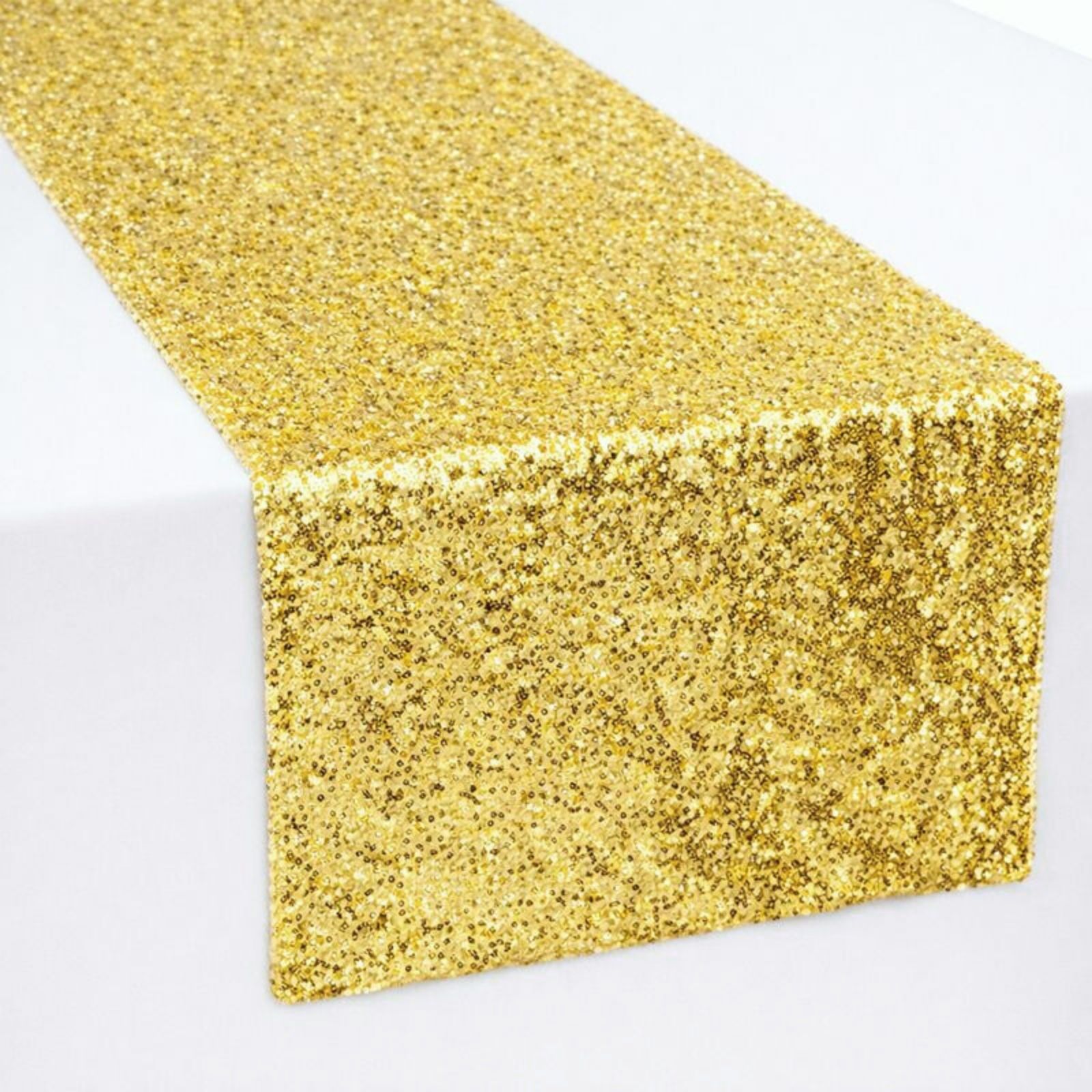 Gold Sequin Table Runner (30cm x 180cm)