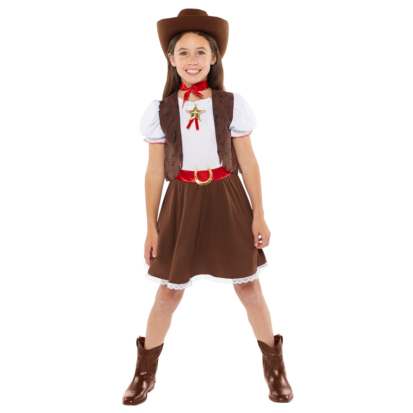 Western Cowgirl Kids Costume 8-10 Years