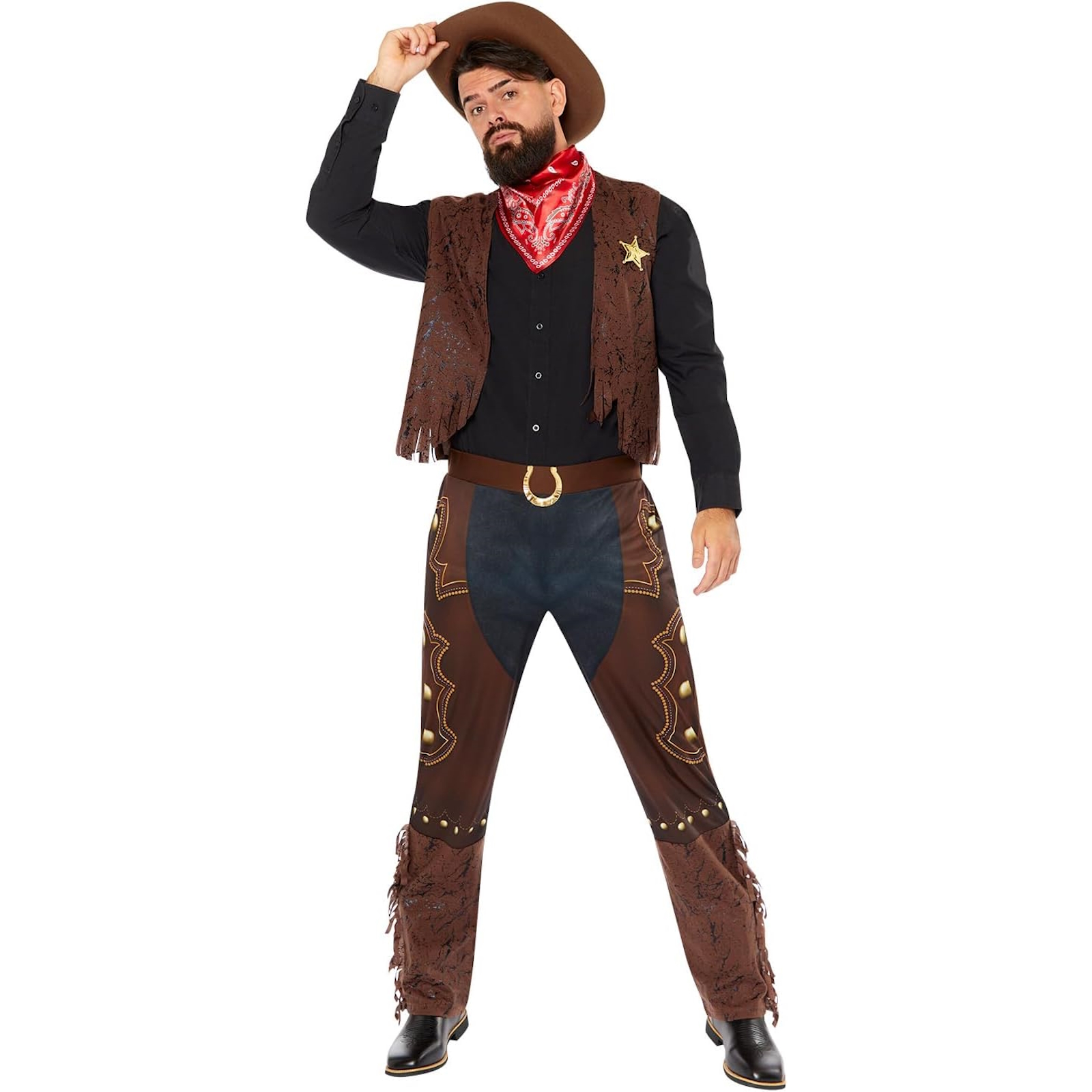 Western Cowboy Mens Costume Small
