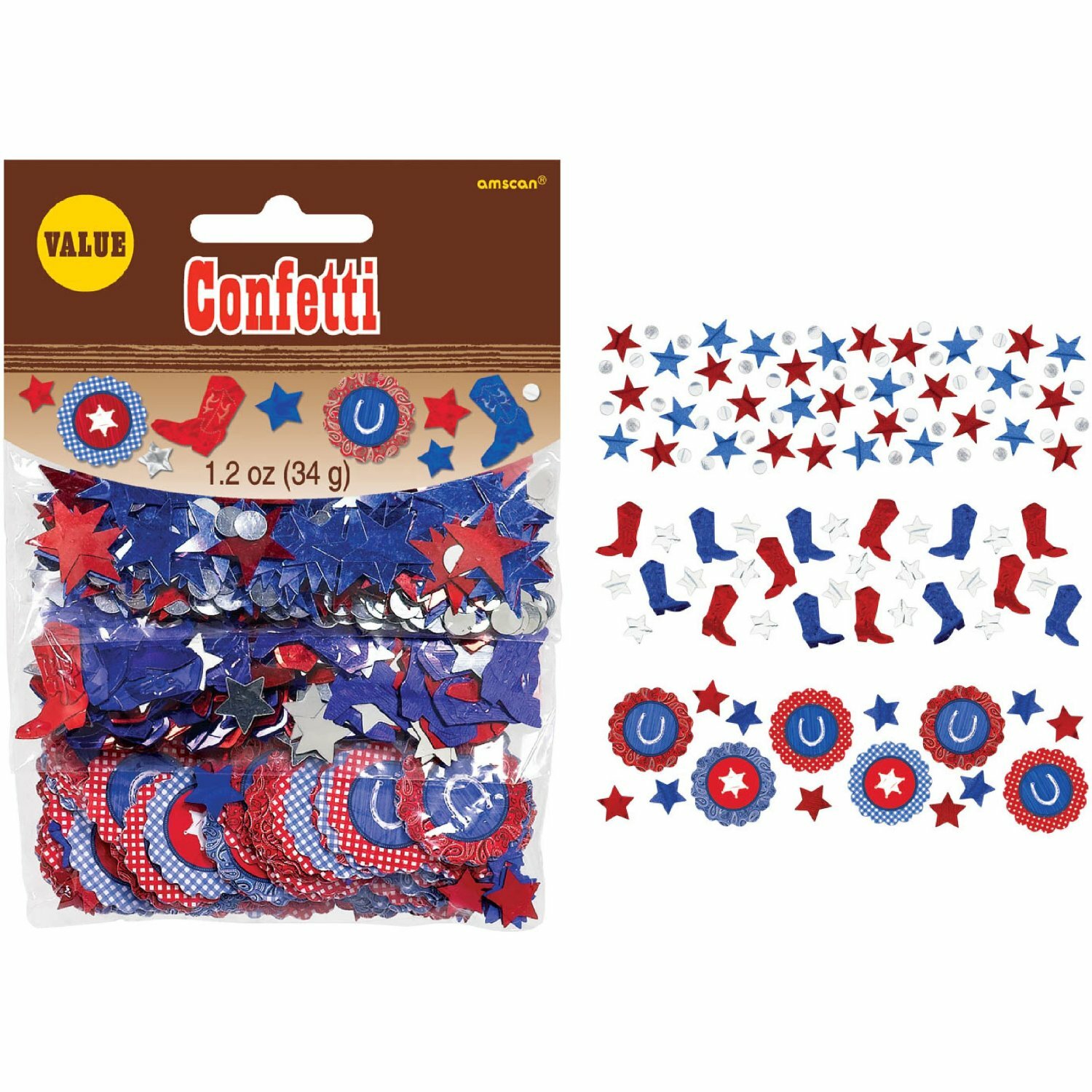 Bandana and Blue Jeans Western Confetti/Table Scatters