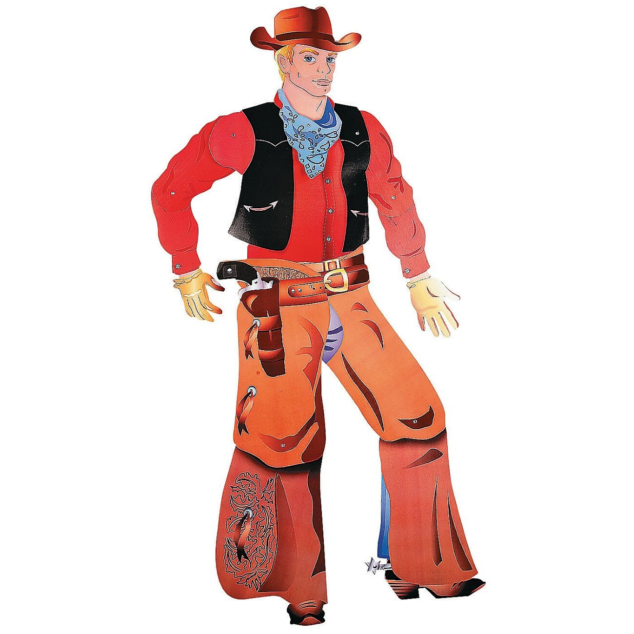 Cowboy Jointed Cutout Wall Decoration
