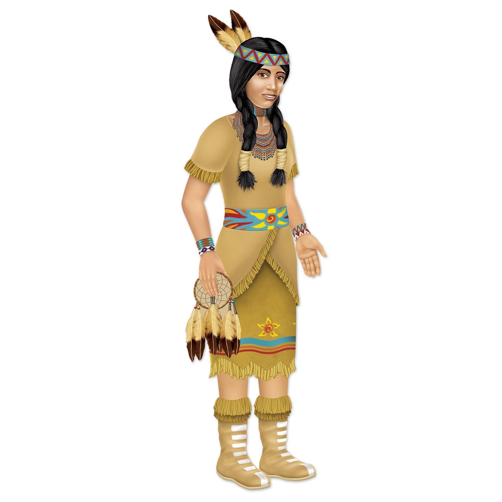 Medium Jointed Indian Princess Decoration 97cm
