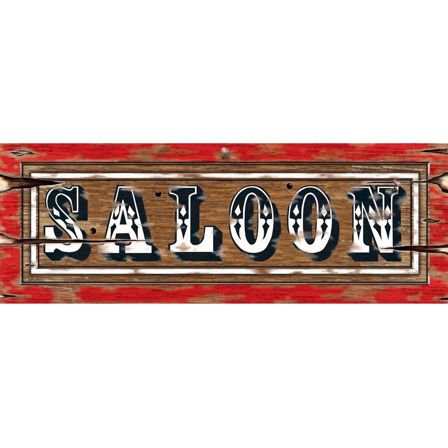 Saloon Cardboard Sign Decoration