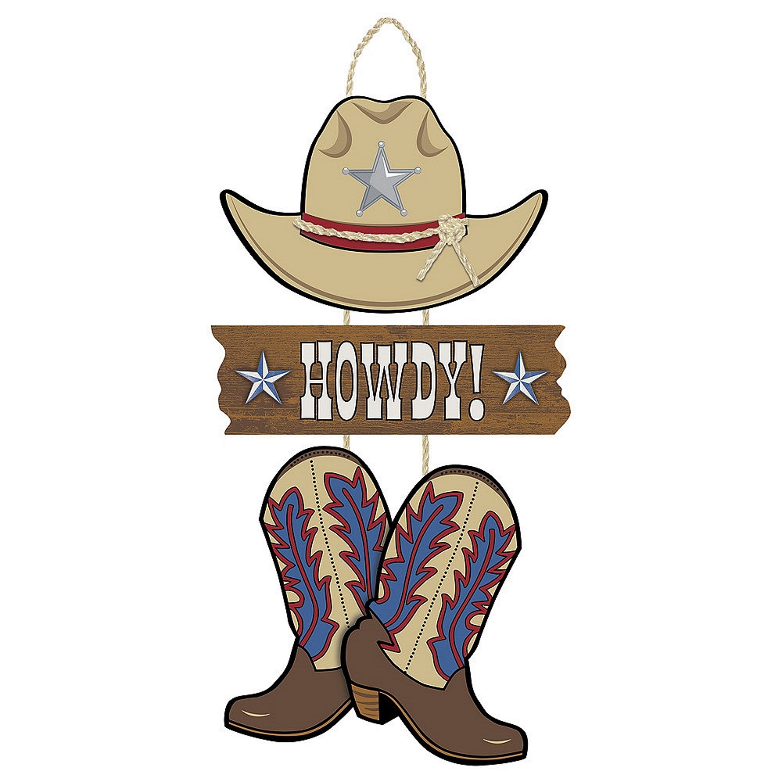 Western Wooden Hanging Decoration