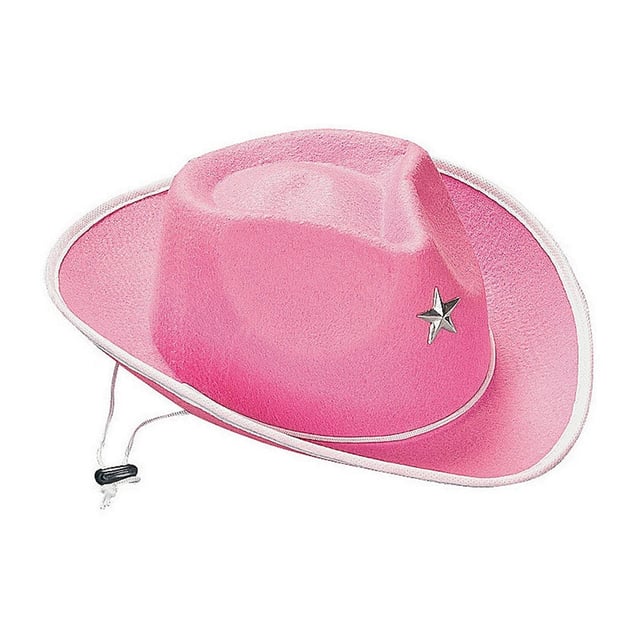 Tiktok Party City Pink Cowgirl Hat Child Cowboy Pink Felt Hat