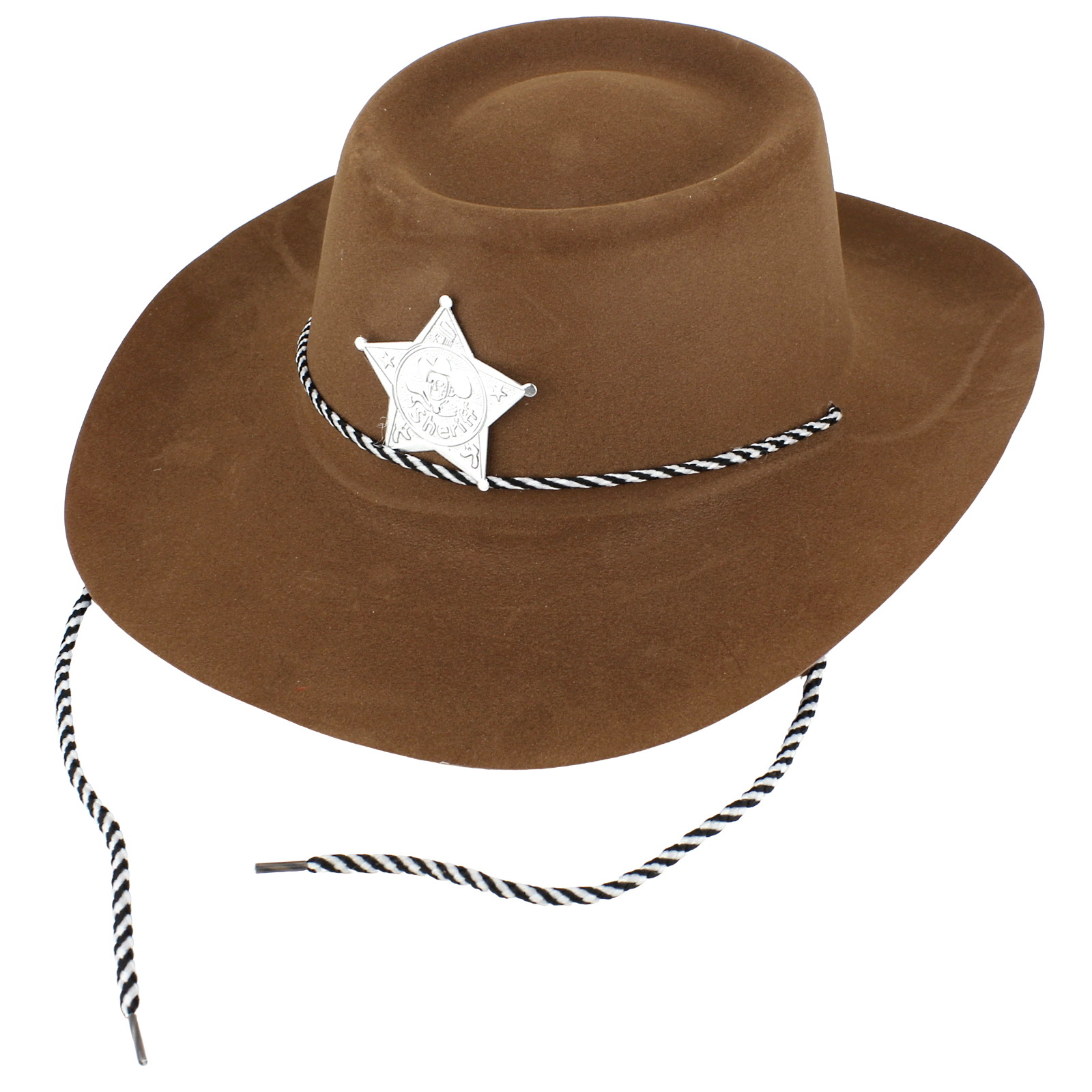 Adult Brown Plastic Sheriff Hat