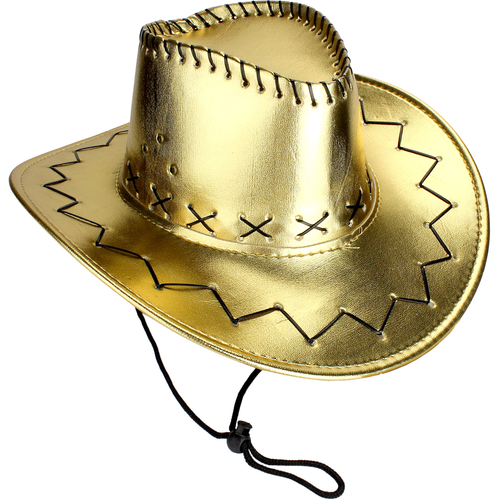Metallic Gold Adults Cowboy Hat