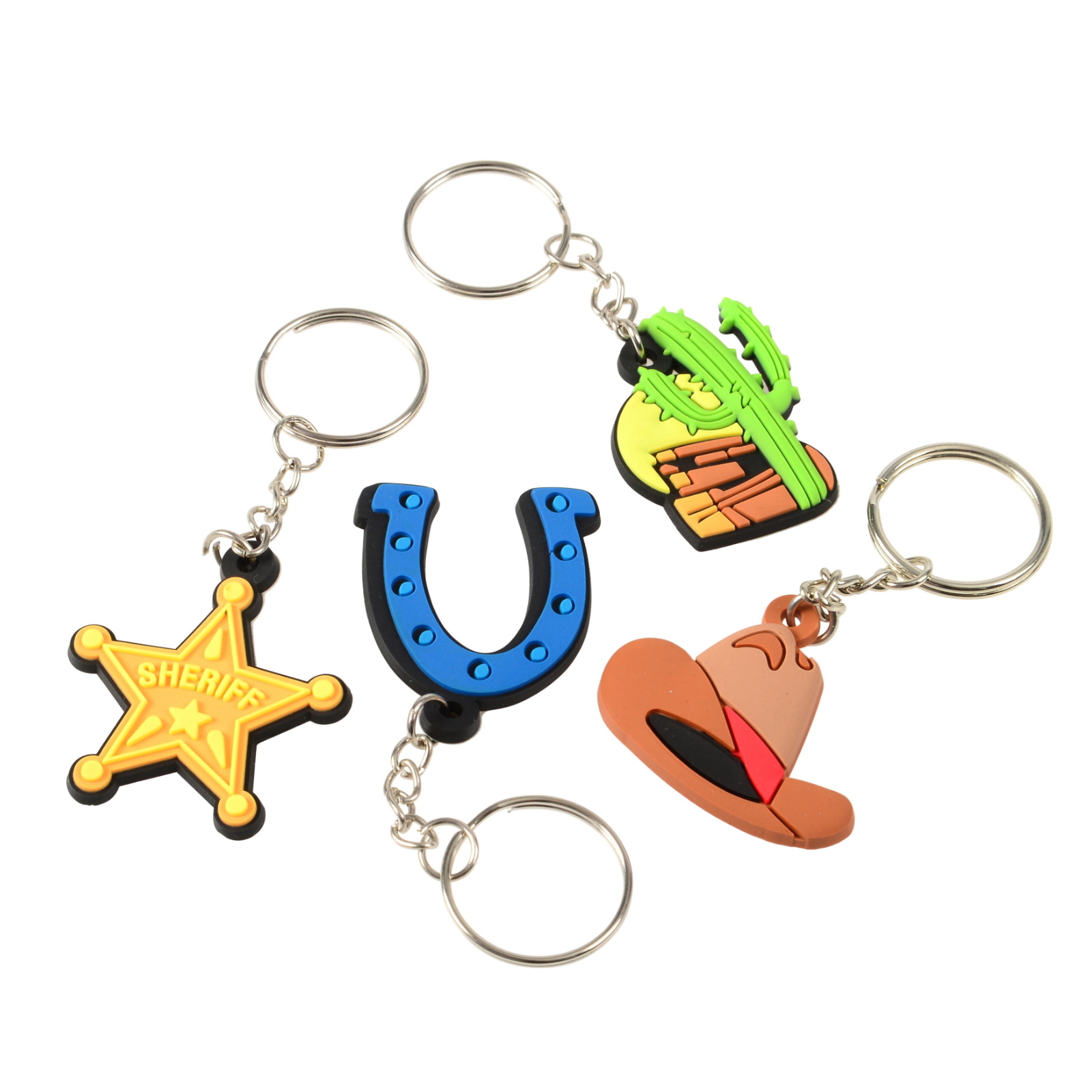 Western Keyrings (Pack of 12)