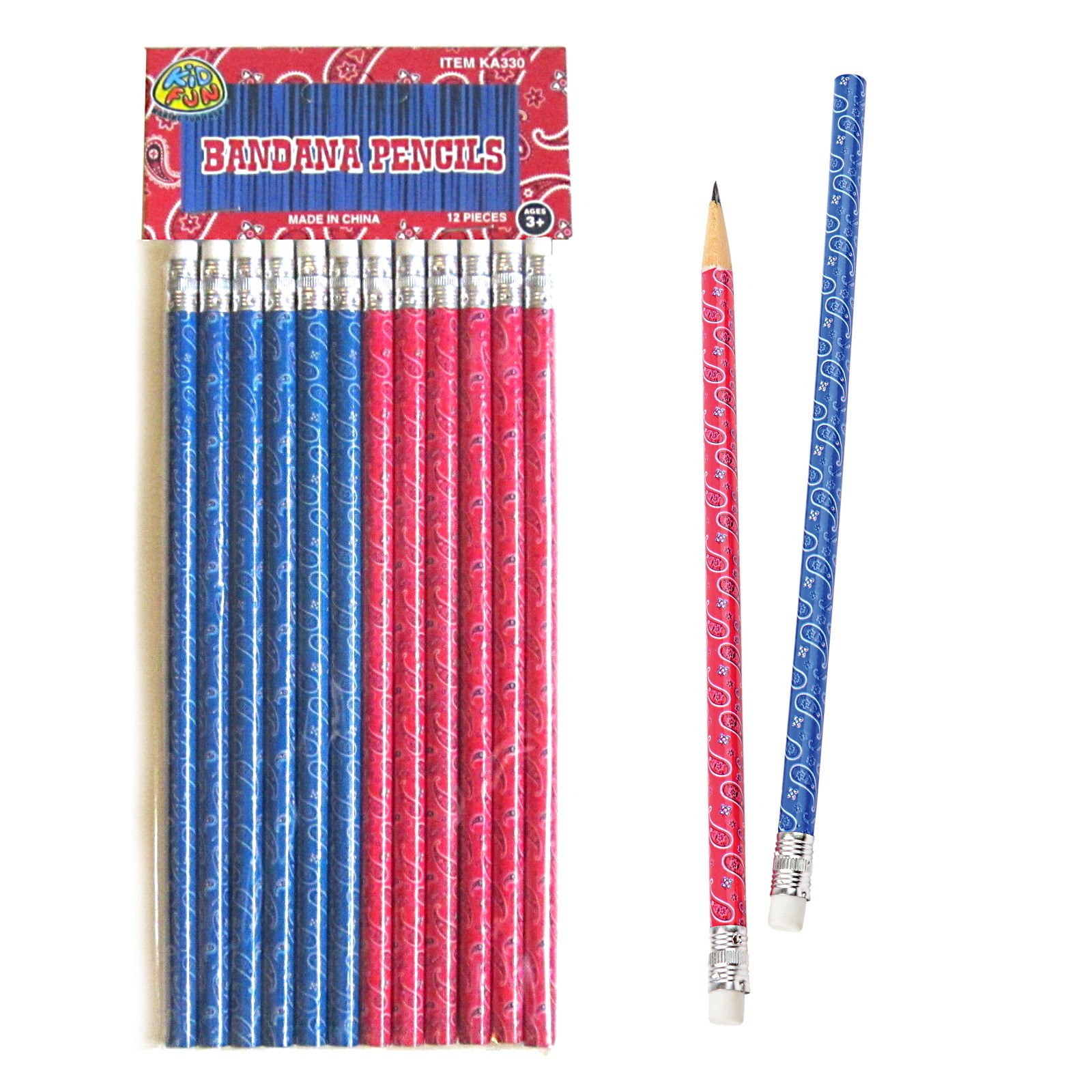 Western Bandana Pencils (Pack of 12)
