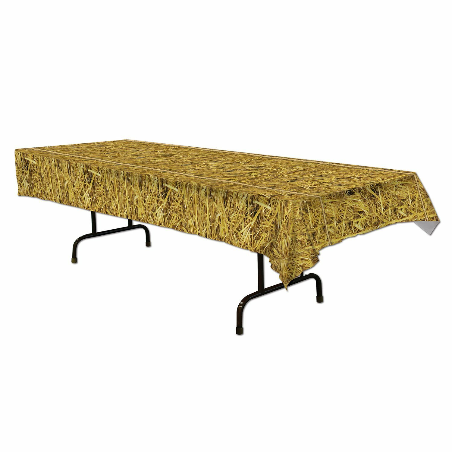 Straw Look Plastic Tablecloth