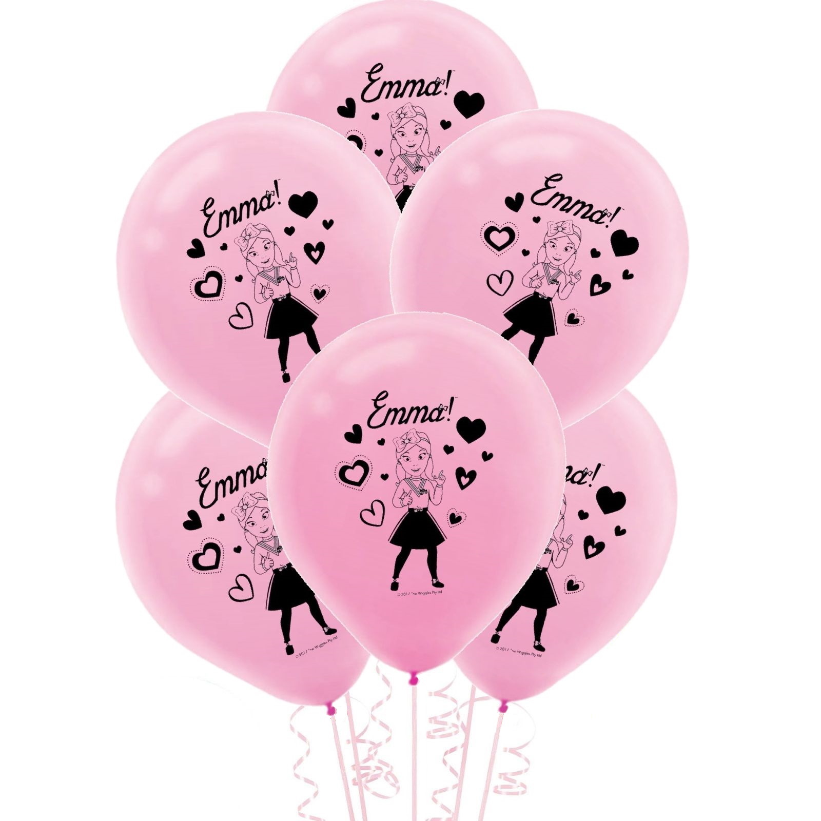 Wiggles Emma Pink Balloons (Pack of 6)