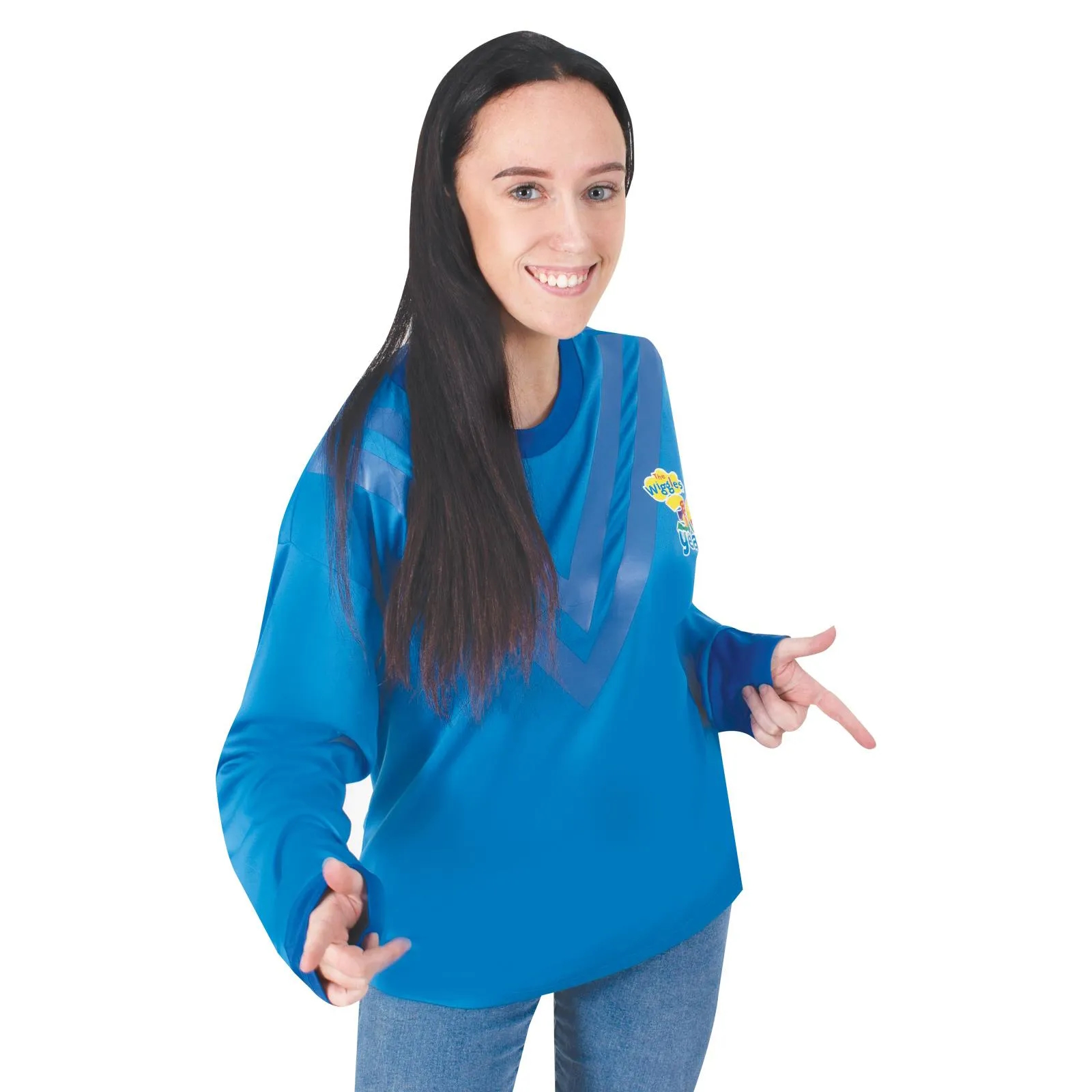 The Wiggles 30th Anniversary Anthony Blue Wiggle Adult Shirt Standard