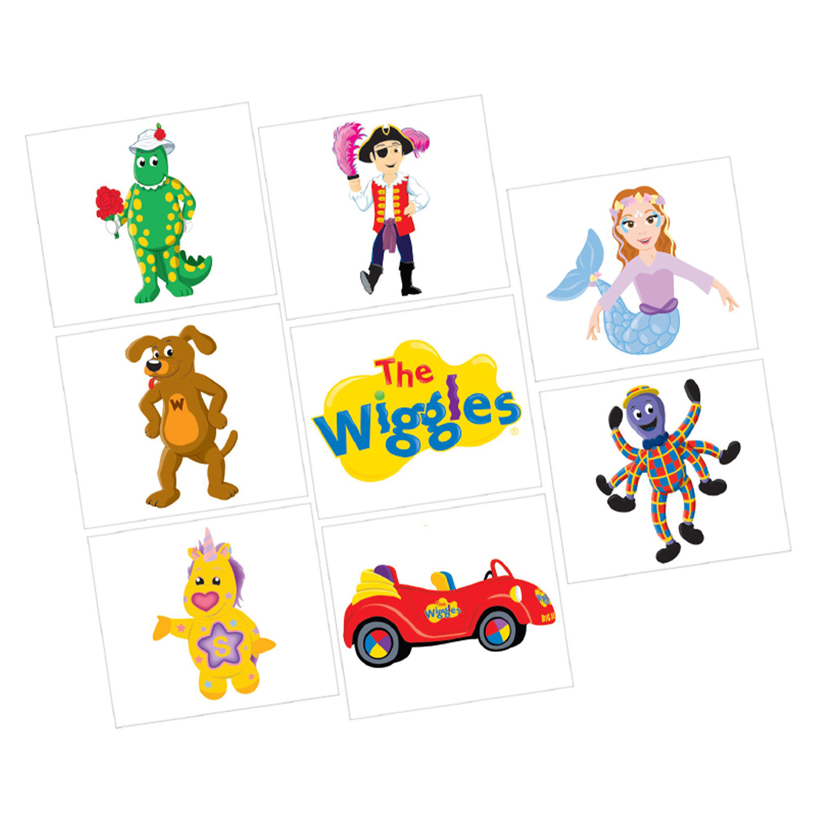 The Wiggles Party Tattoos (1 Sheet)