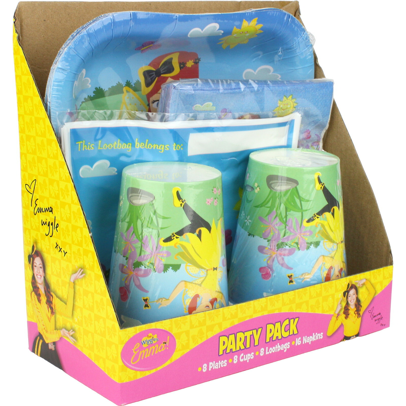 The Wiggles Emma 40 Piece Party Starter Set (For 8 Guests) Wiggles