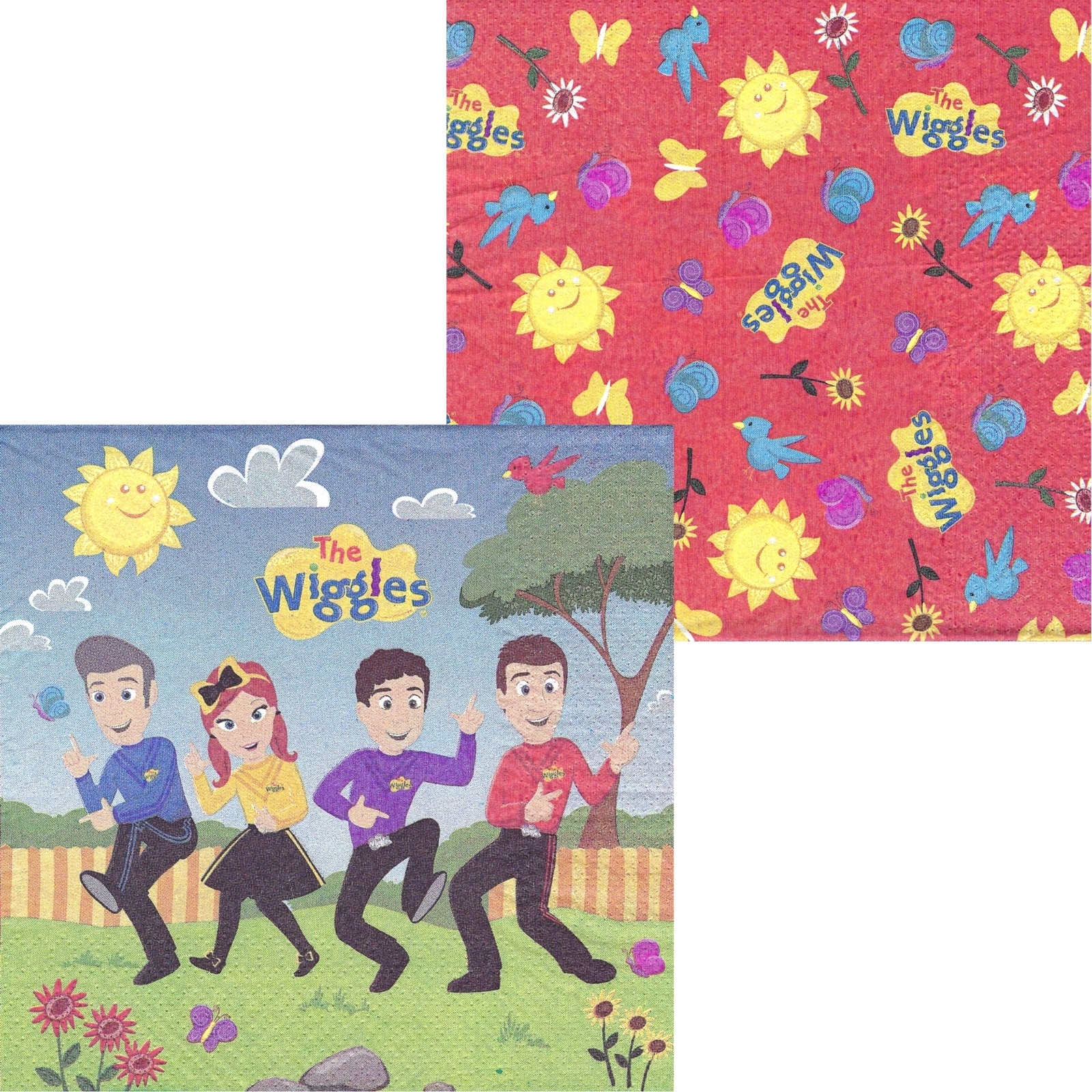 The Wiggles Large Napkins / Serviettes (Pack of 16)