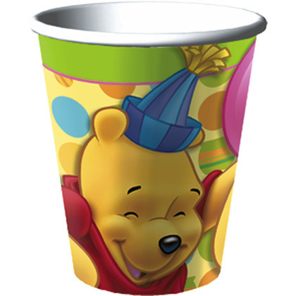 Winnie the Pooh 1st Birthday Paper Cups (Pack of 8)