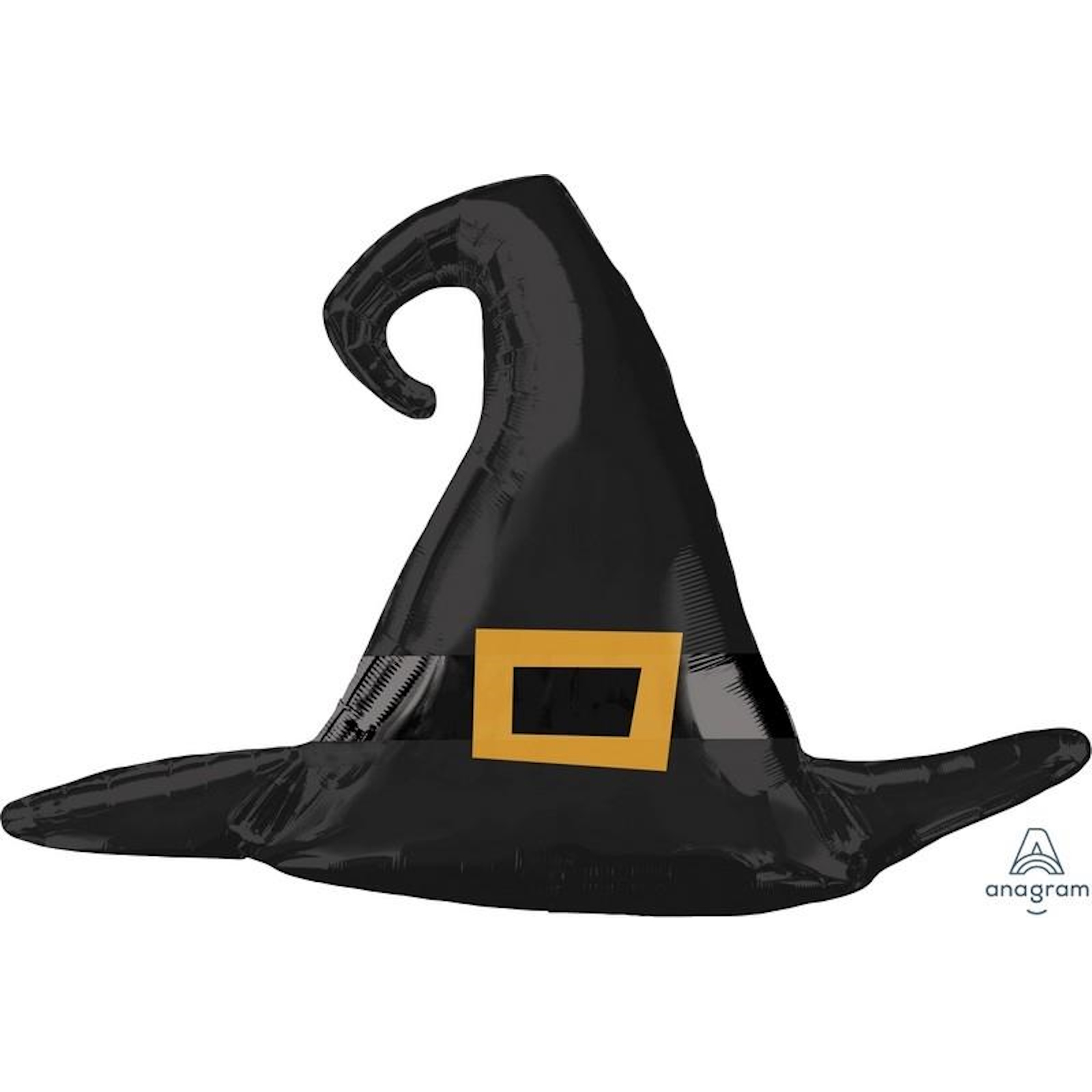 Black Witch Hat Satin Super Shape Foil Balloon