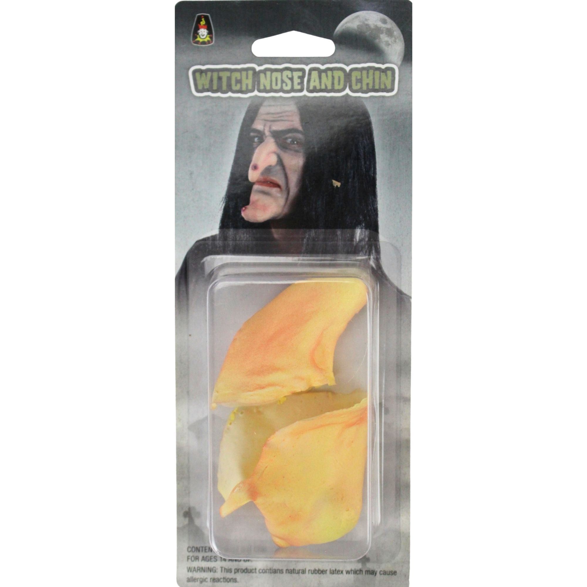 Latex Witch Nose and Chin Prosthetic Makeup Accessory