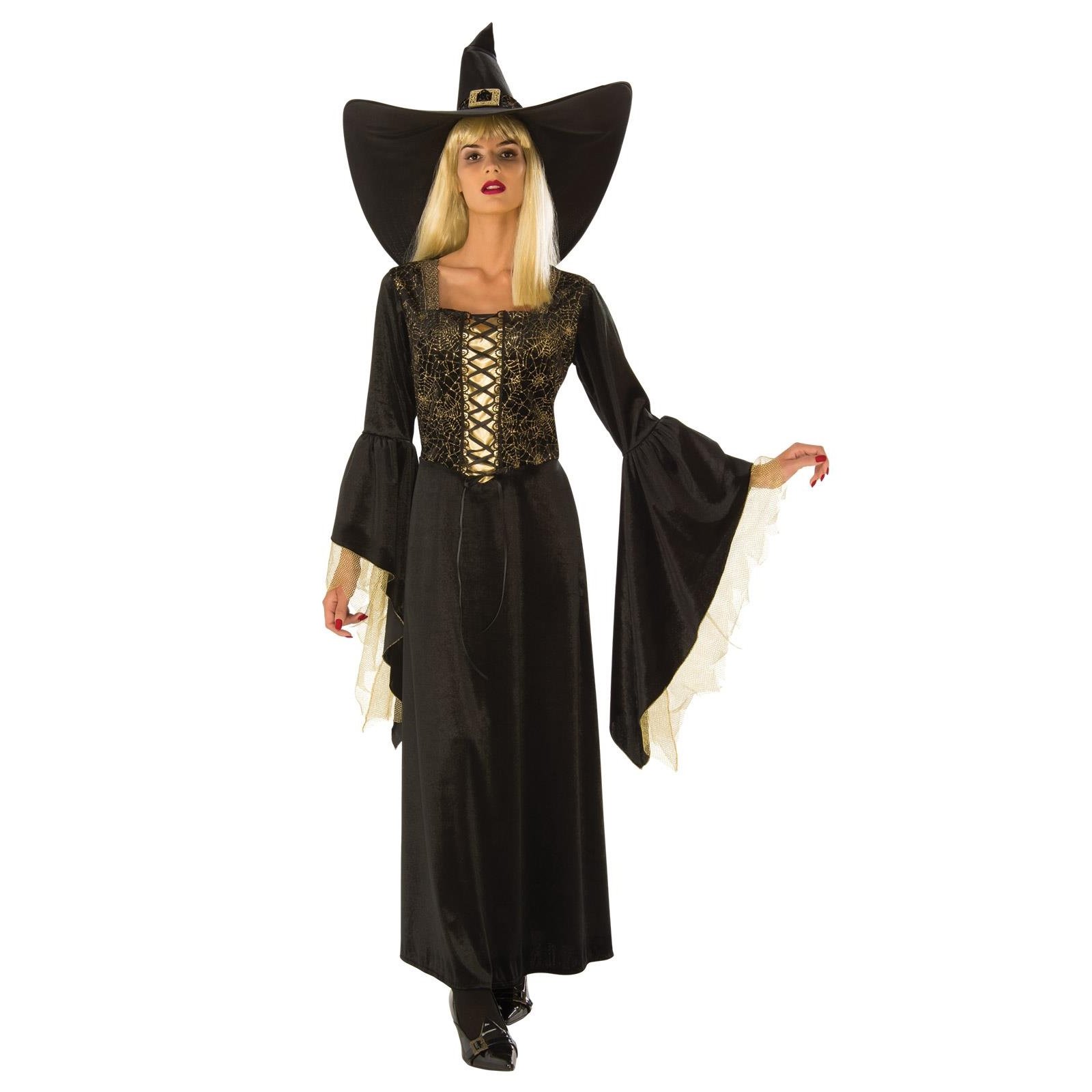 Golden Web Witch Adult Costume Small