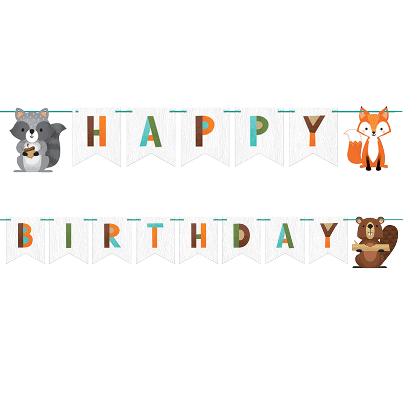 Woodland Animal Pennant Banner