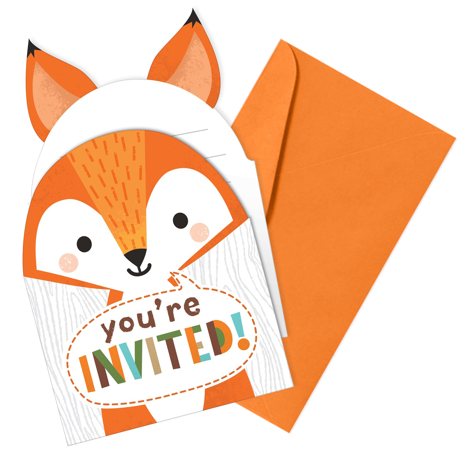 Woodland Animal Invitations (Pack of 8)
