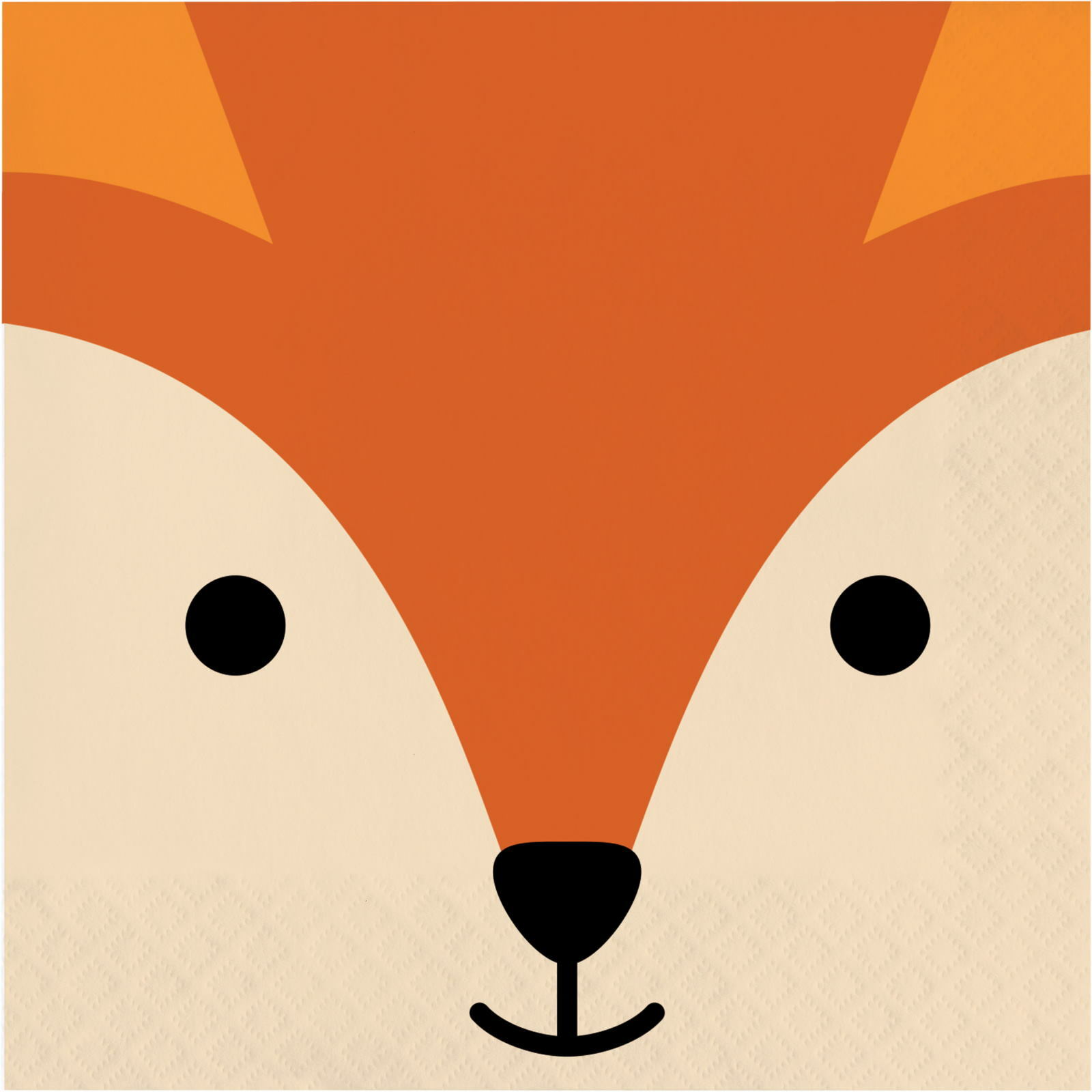Fox Face Large Napkins / Serviettes (Pack of 16)
