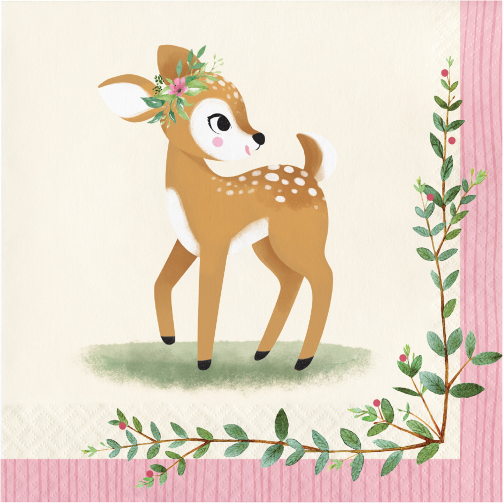 Woodland Deer Large Napkins / Serviettes (Pack of 16)