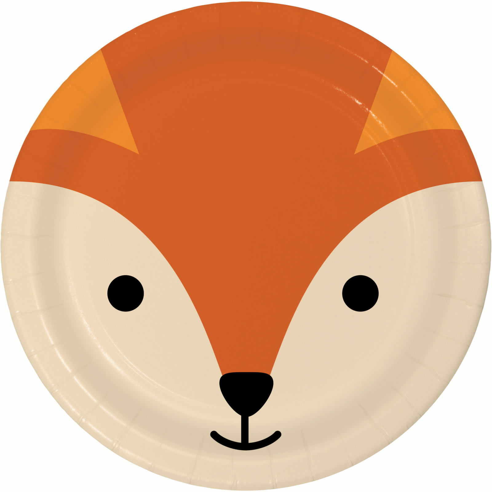 Fox Face Large Paper Plates (Pack of 8)